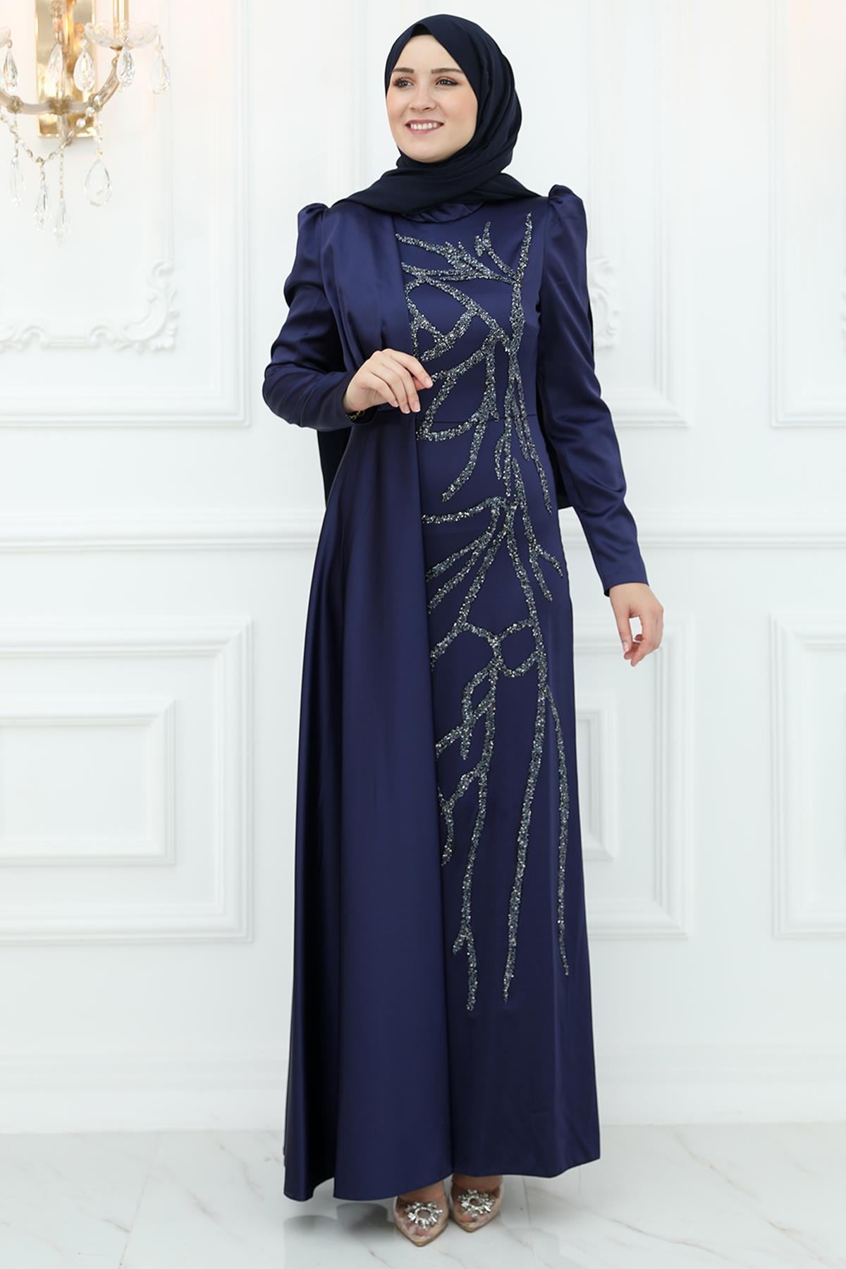 BURÇİN ABİYEAMH924-LACİVERTAmine Hüma