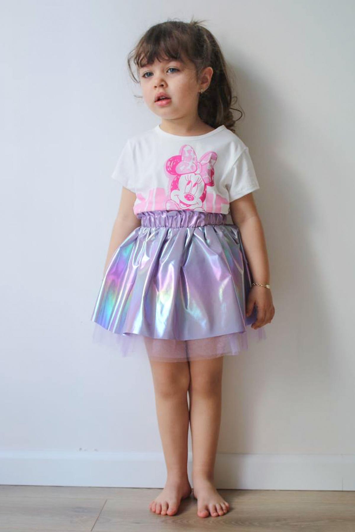 Printed Double Set Lilac MDVK102