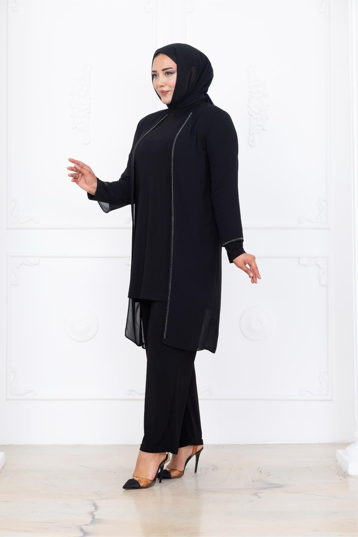 Sezen Şifon Tesettür Takım AMH1100