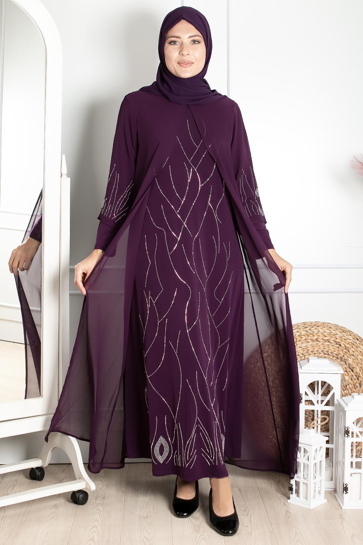 Irmak - Abiye - Mürdüm - FHM644FHM644-MÜRDÜMFahima