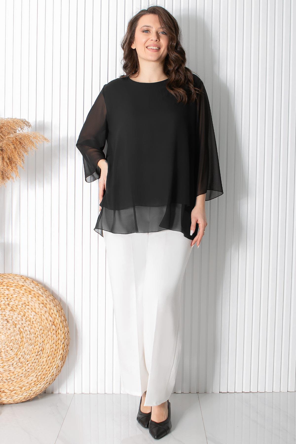 Şifon Tunik Siyah FHM924FHM924-SİYAHFahima