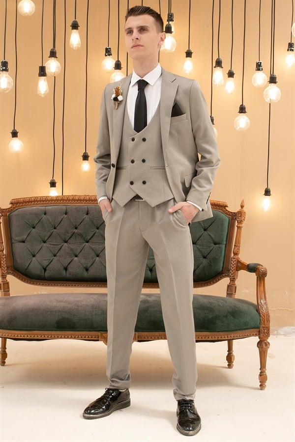 Erkek  - Takım - Elbise - Bej - MDV100MDV100-BEJModaviki