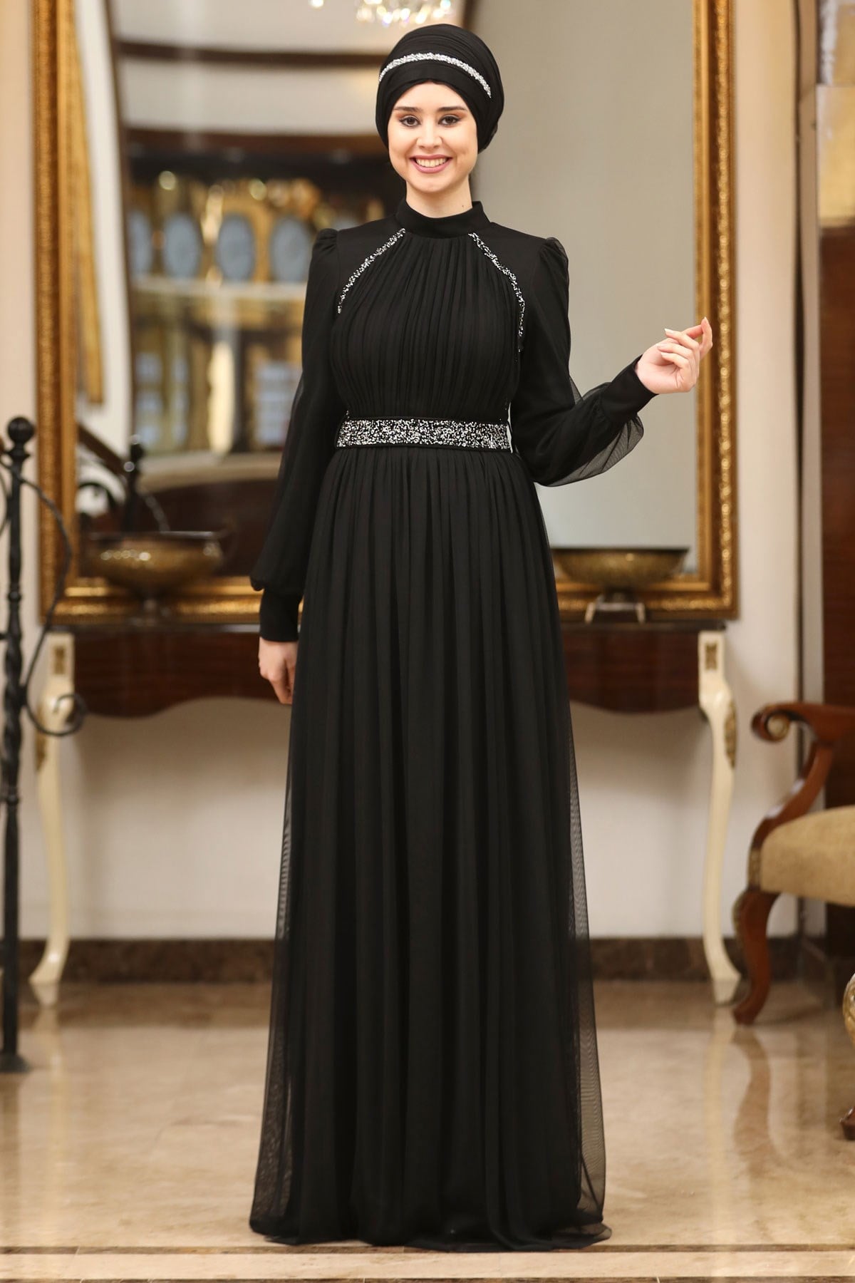 Efsane Abiye Siyah SN40SN40-SİYAHSefanisa