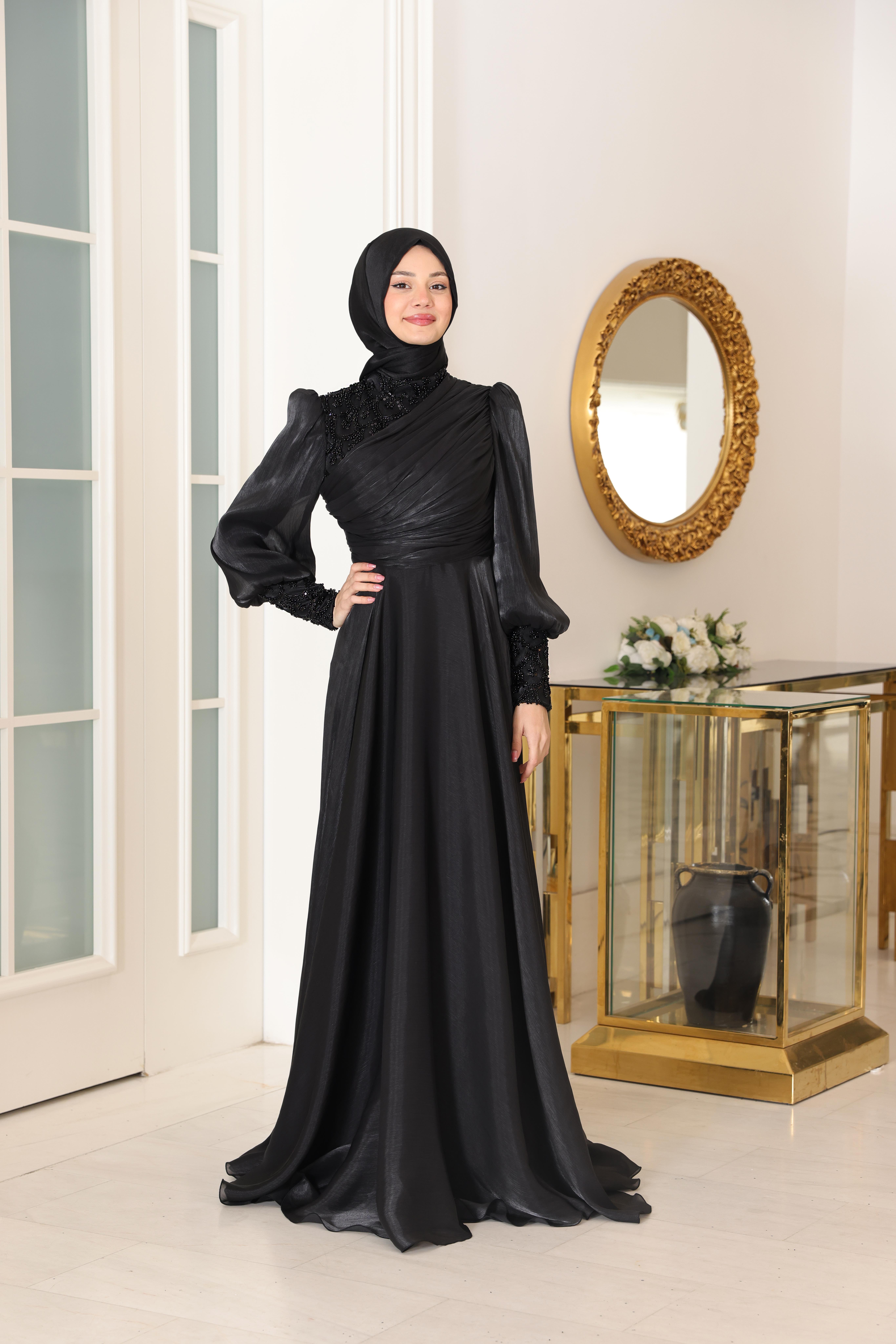 Yağmur Abiye Siyah SN106