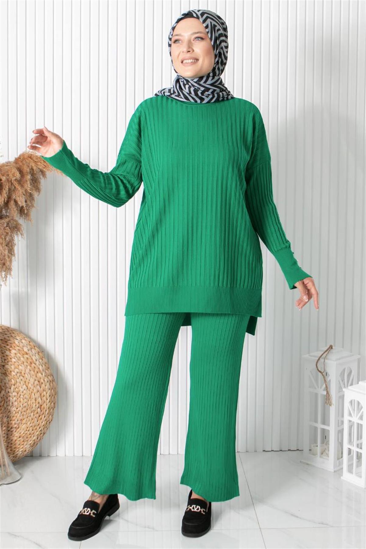 TRİKO PANTOLON034035-YEŞİLFahima Elite