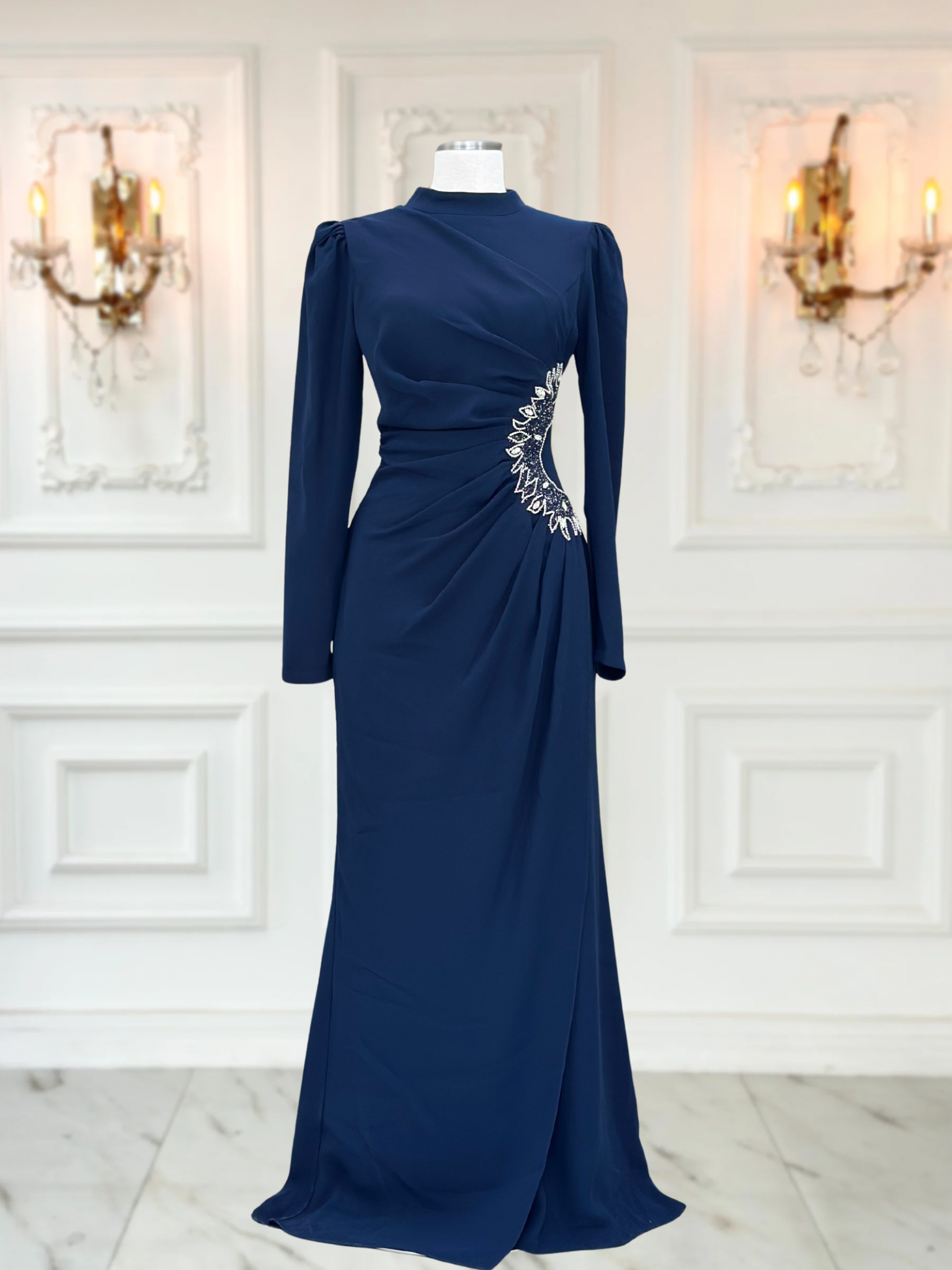 Miray Abiye Lacivert AMH1068 