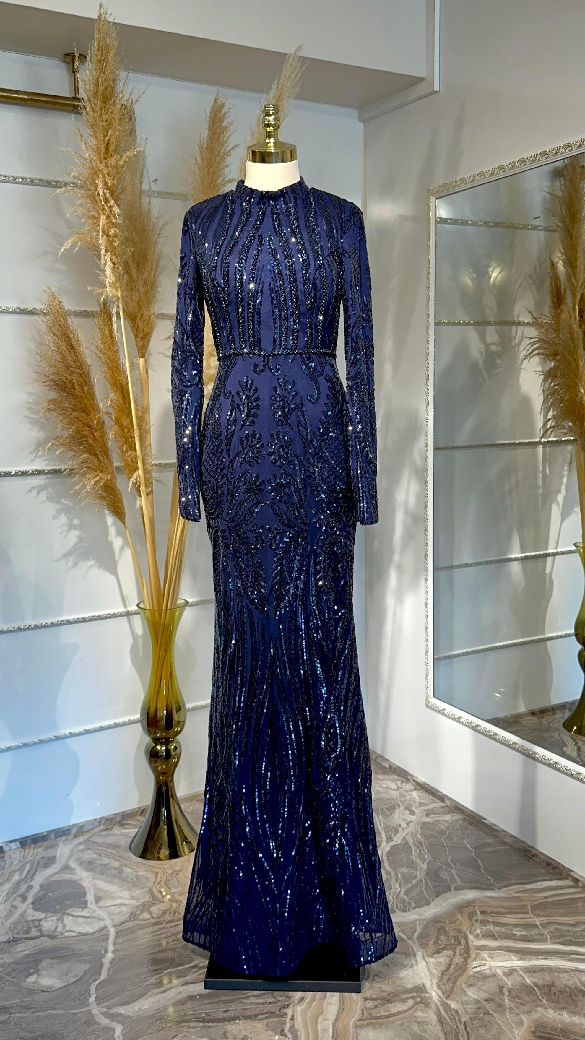 Ebru Abiye Lacivert AHN266