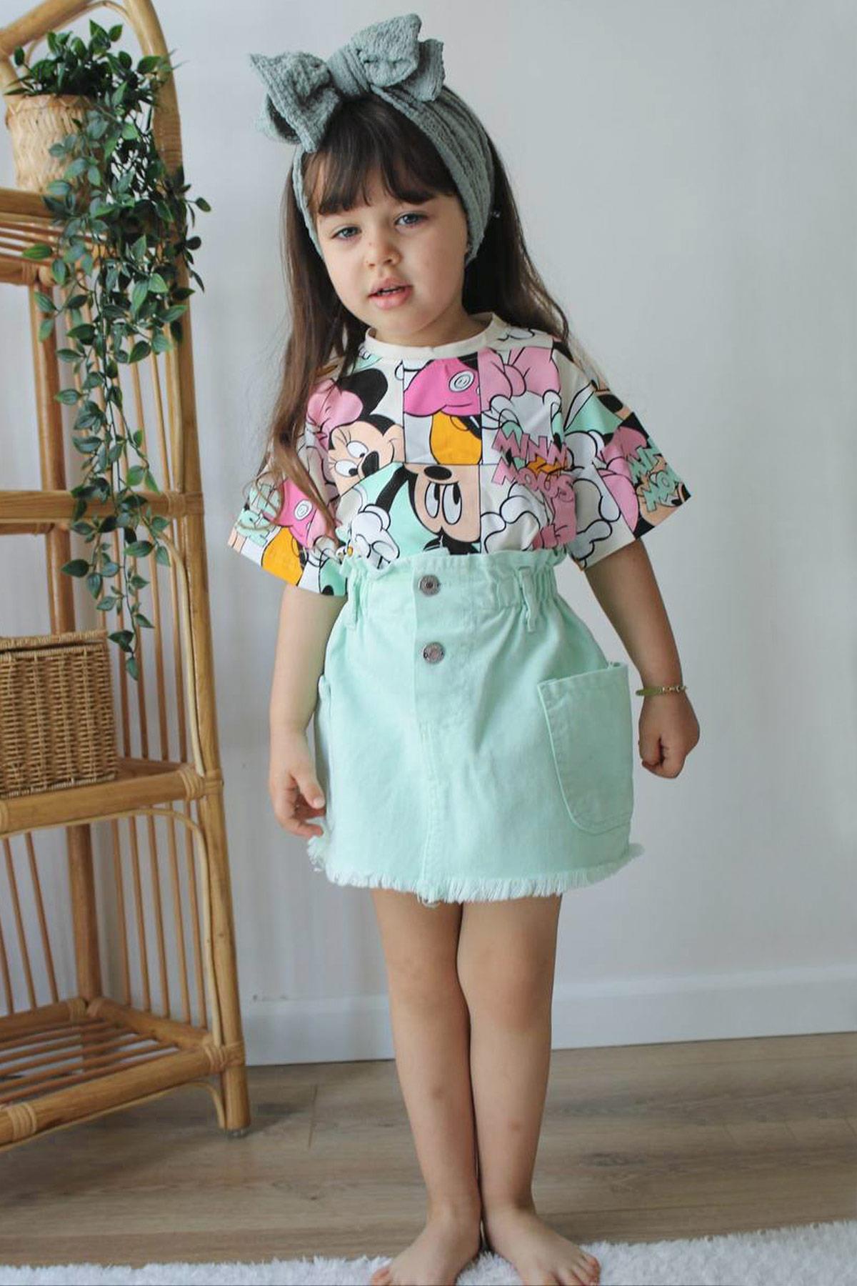 Full Print Figure Double Suit Mint MDVK110