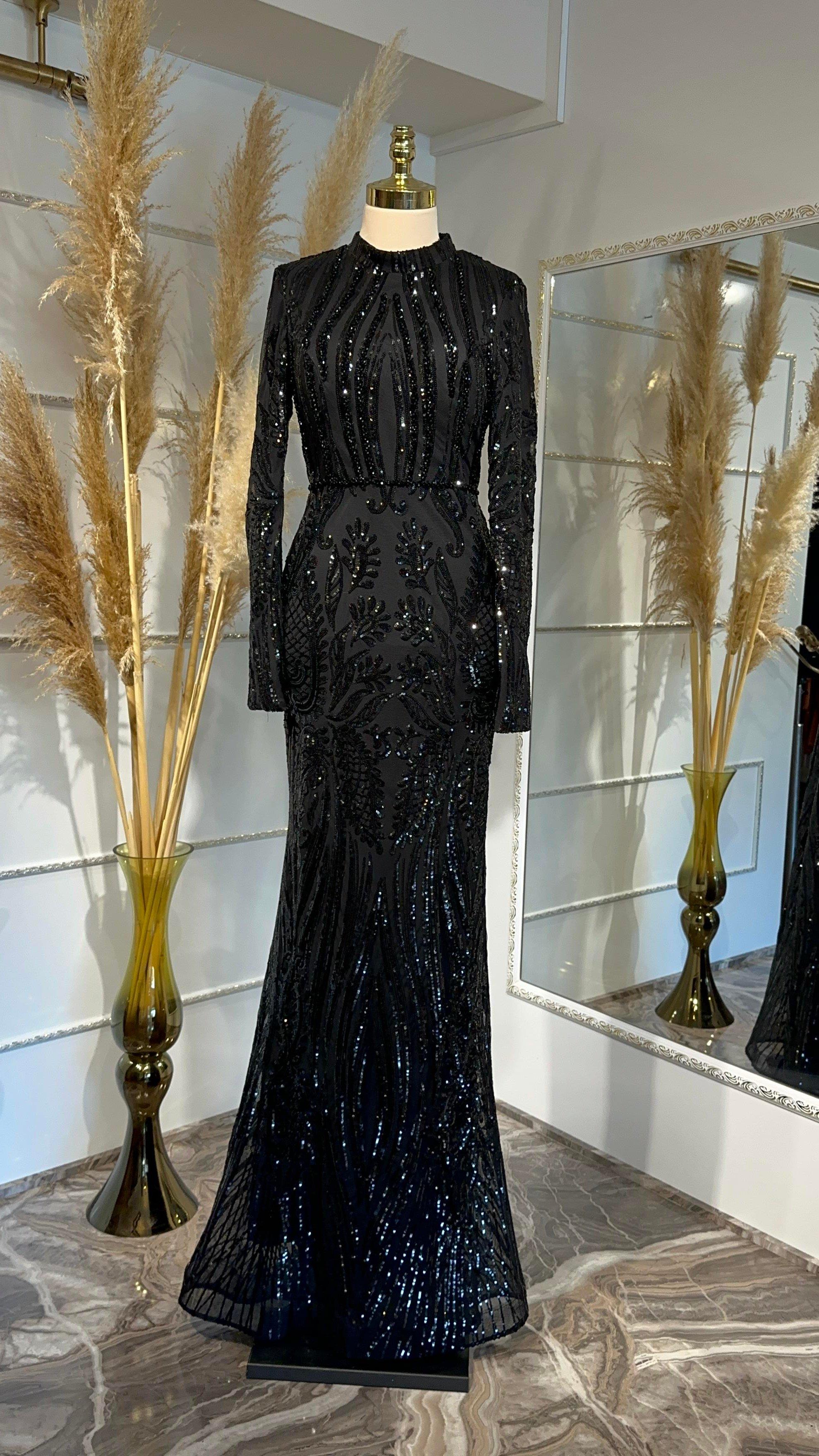 Bonculu Abendkleid Schwarz AHN266