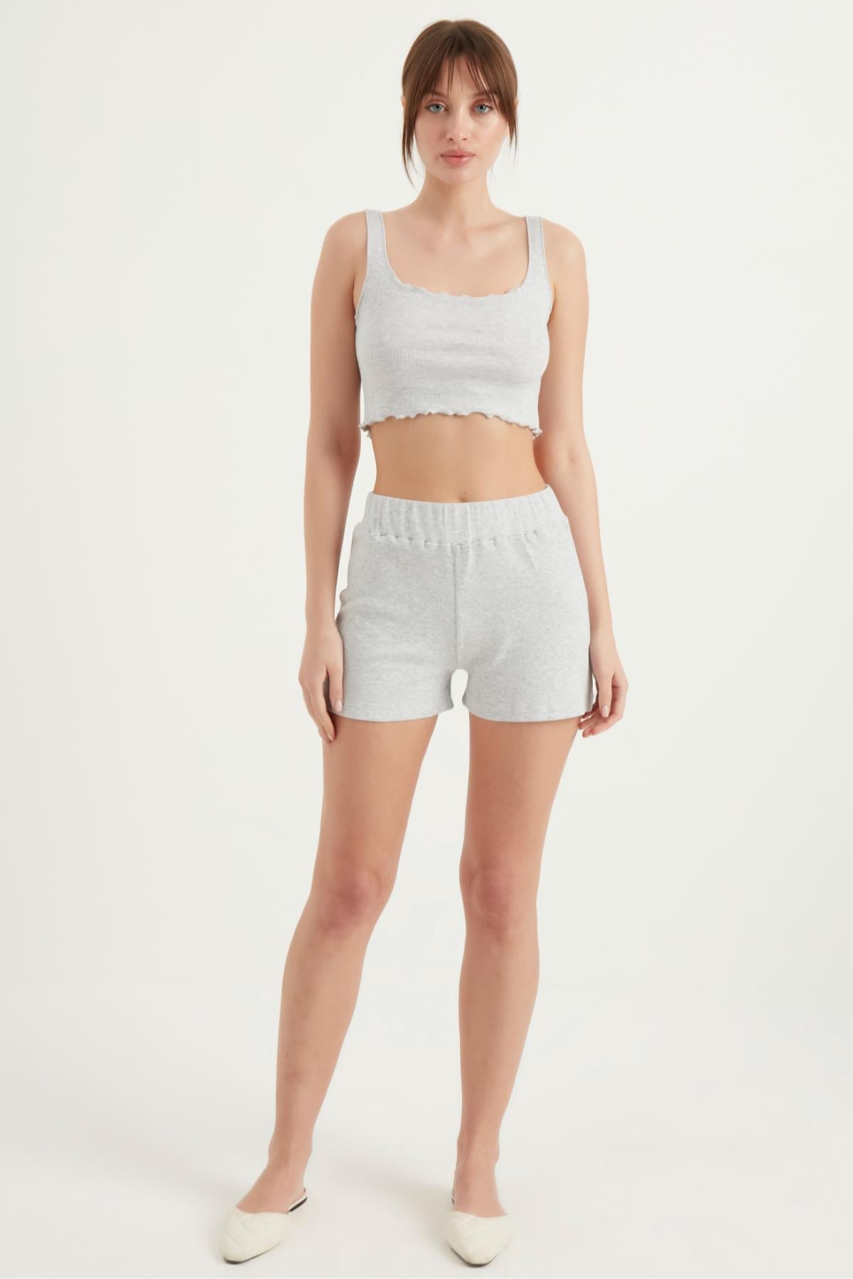TRİKO CROP BLUZ