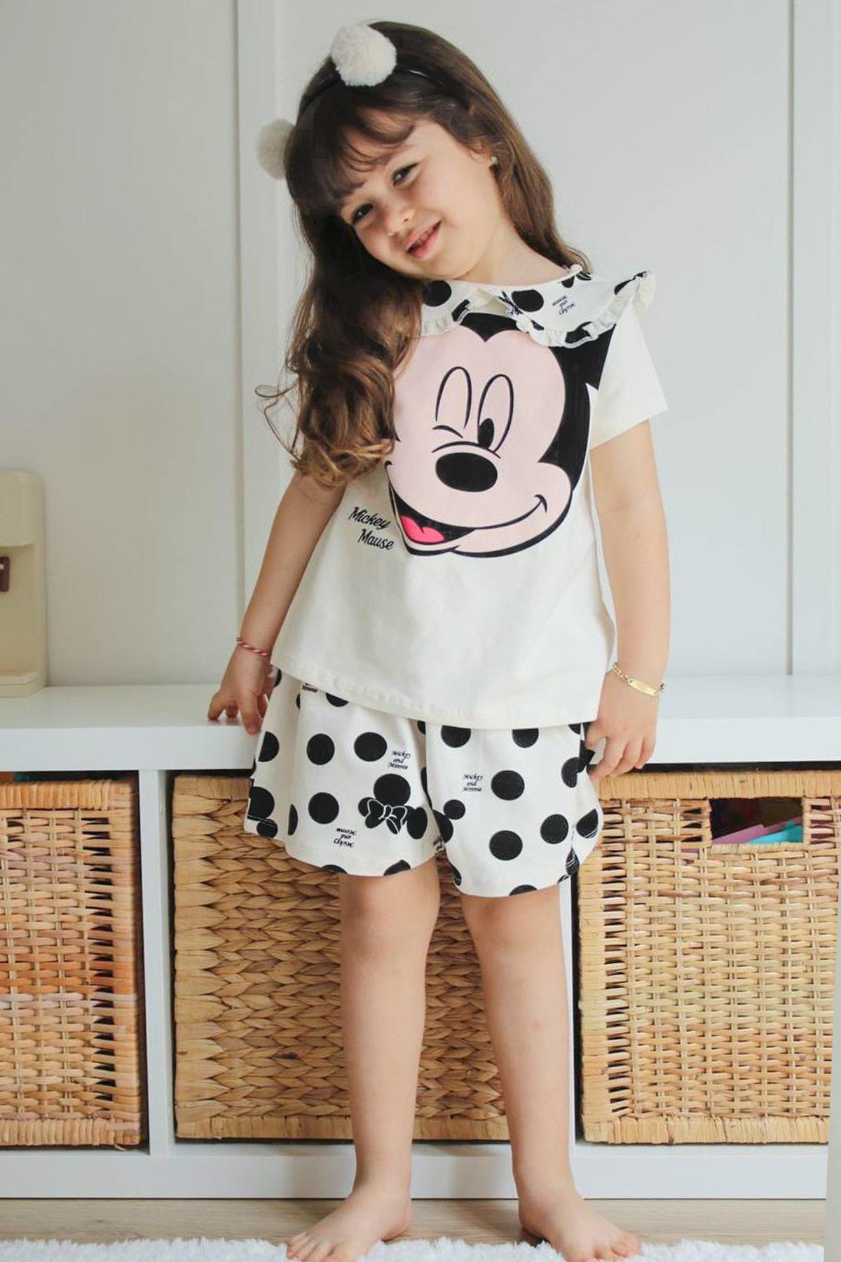 Full Print Figured Double Set Ecru MDVK108