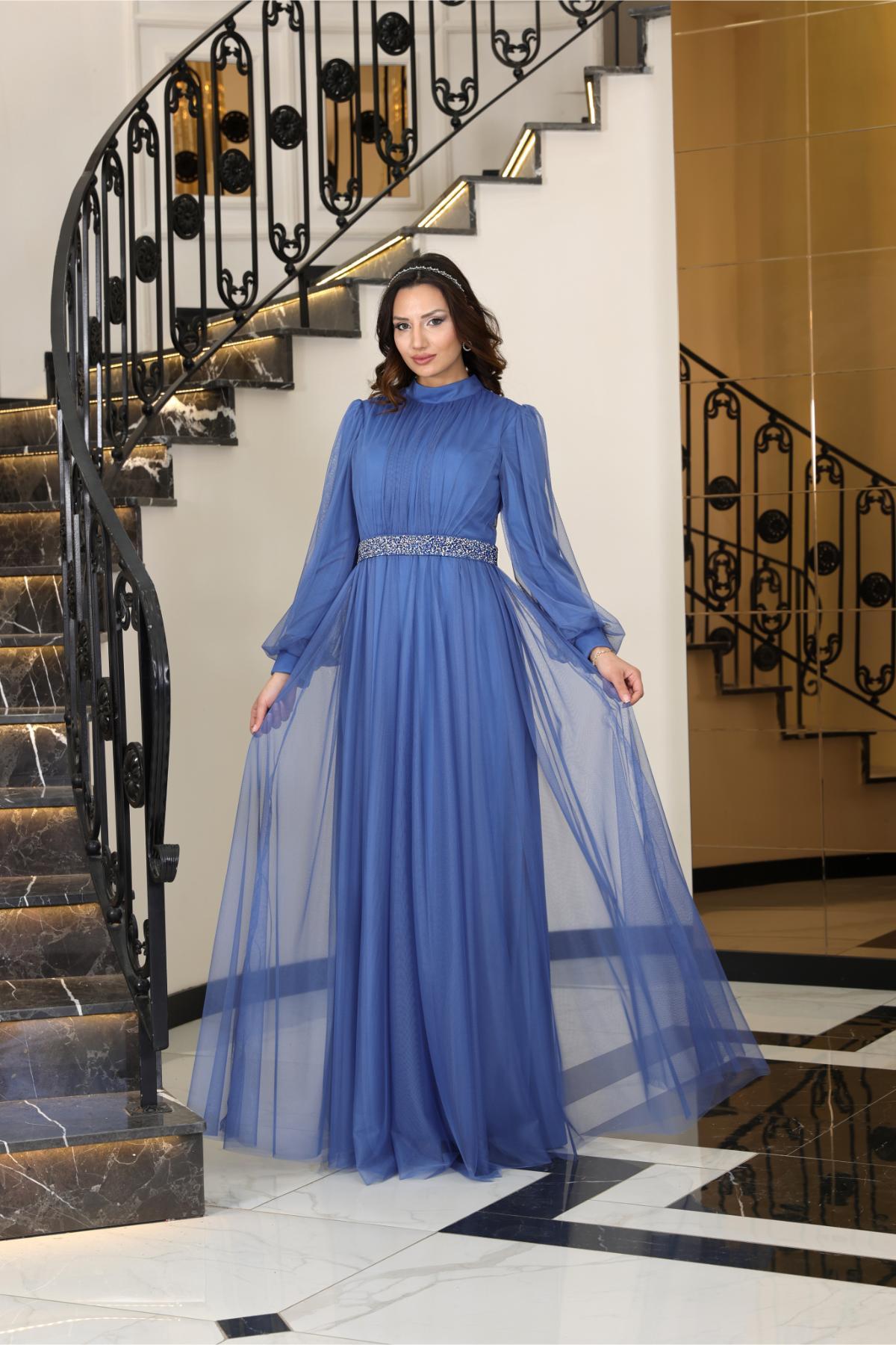 Alya Abiye İndigo FVM206