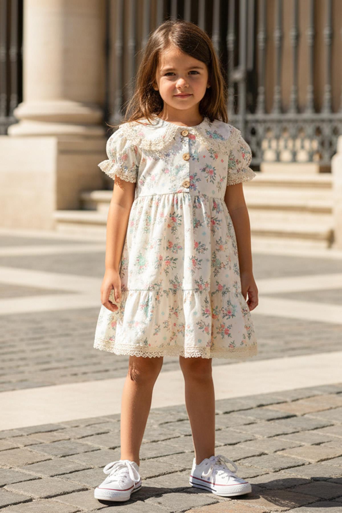 Vintage Dress Beige MDVK130