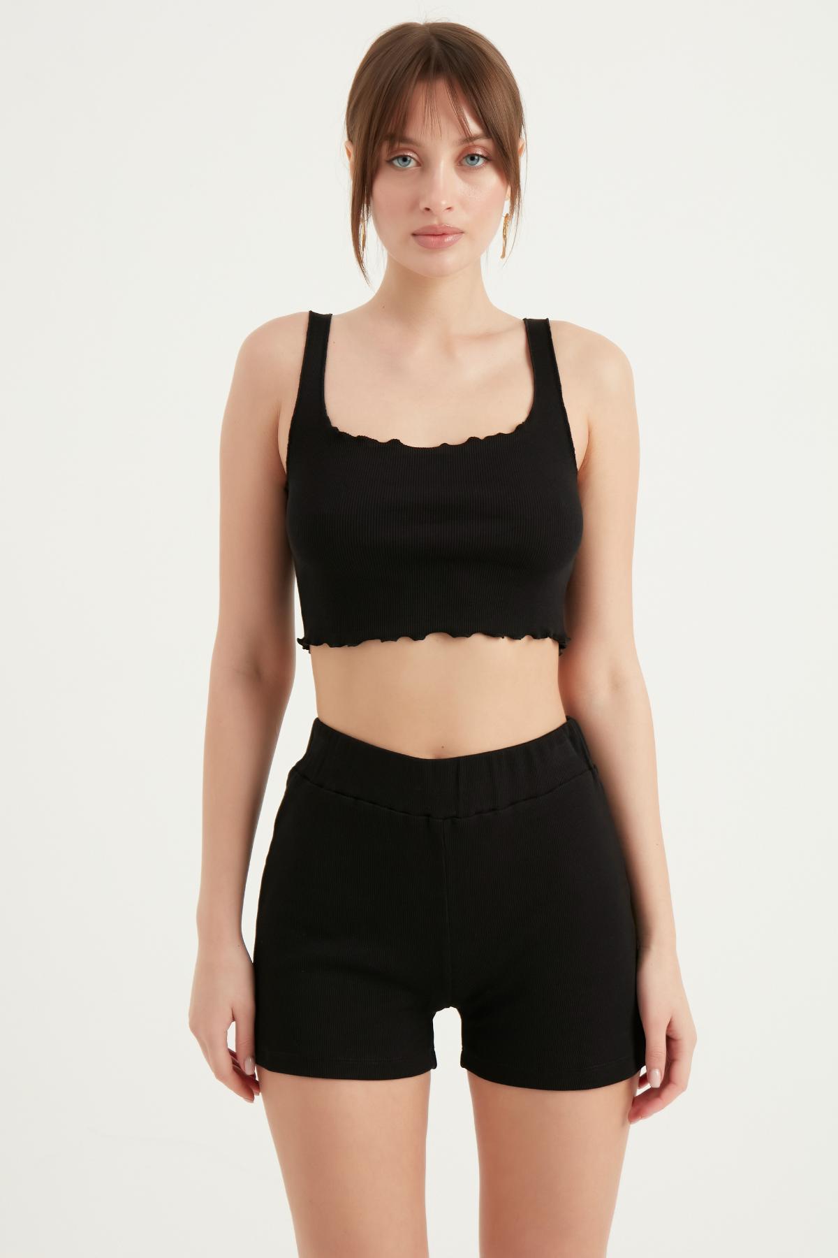 TRİKO CROP BLUZ