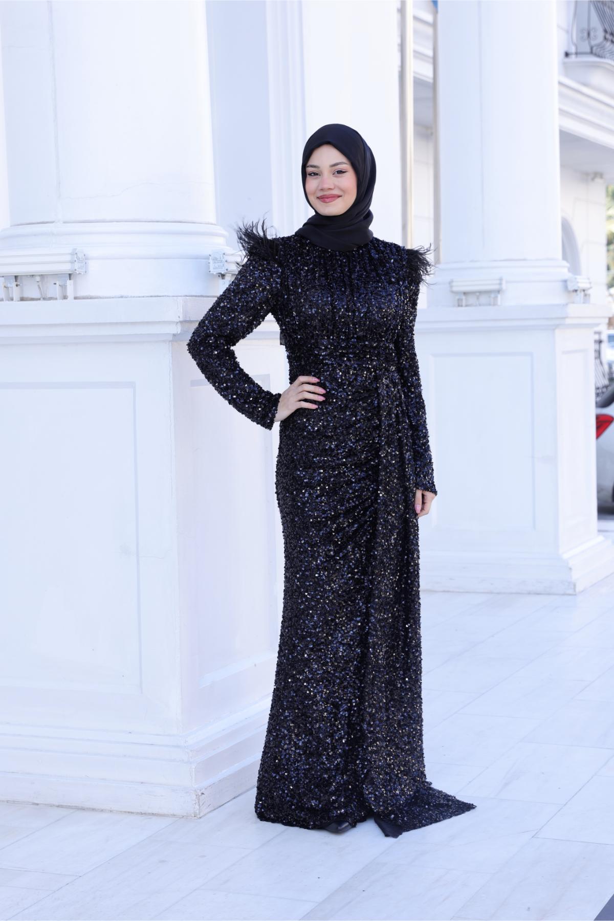 Şura Abiye Siyah SN102