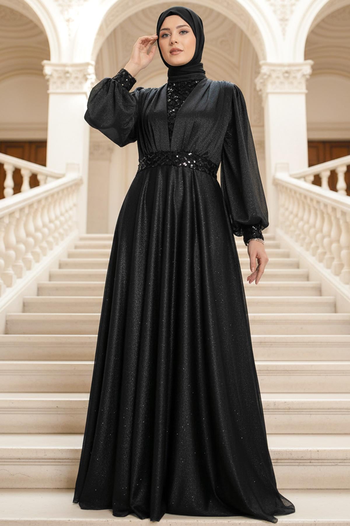 Evening Dress Black FHM872