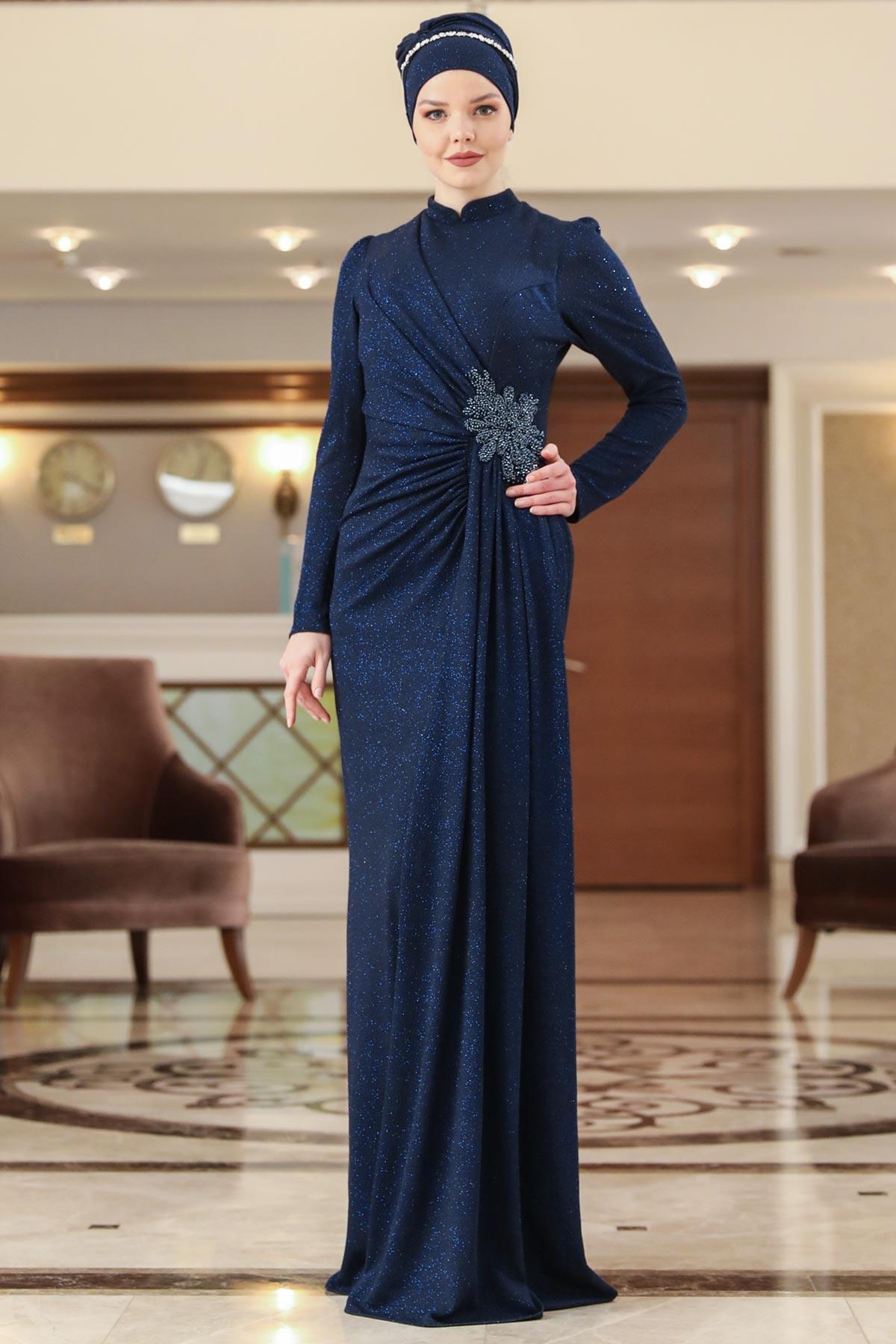 BELKIZ ABİYEAHN226-LACİVERTAhunisa