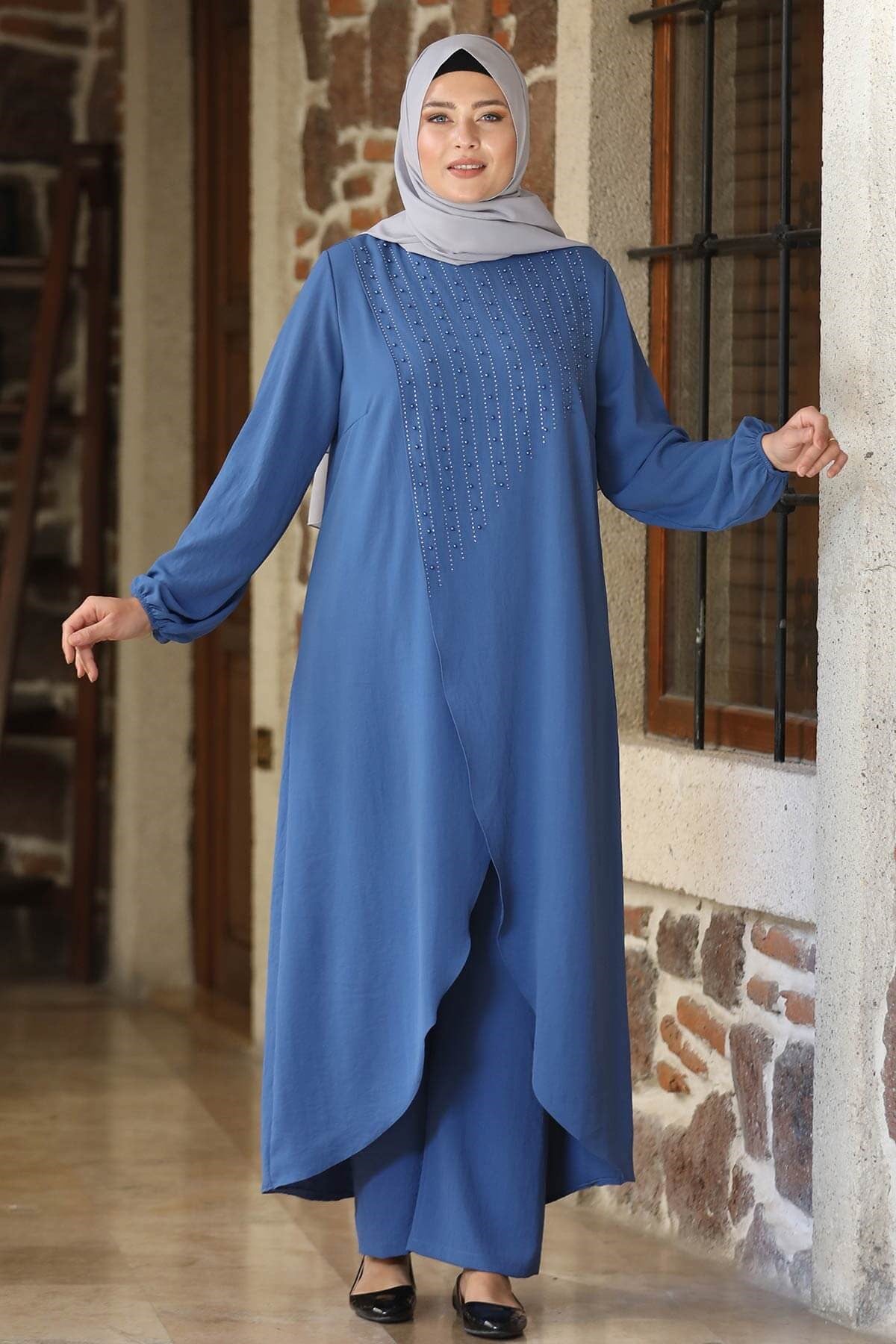 İnci İkili Takım İndigo AMH704AMH704-İNDİGOAmine Hüma