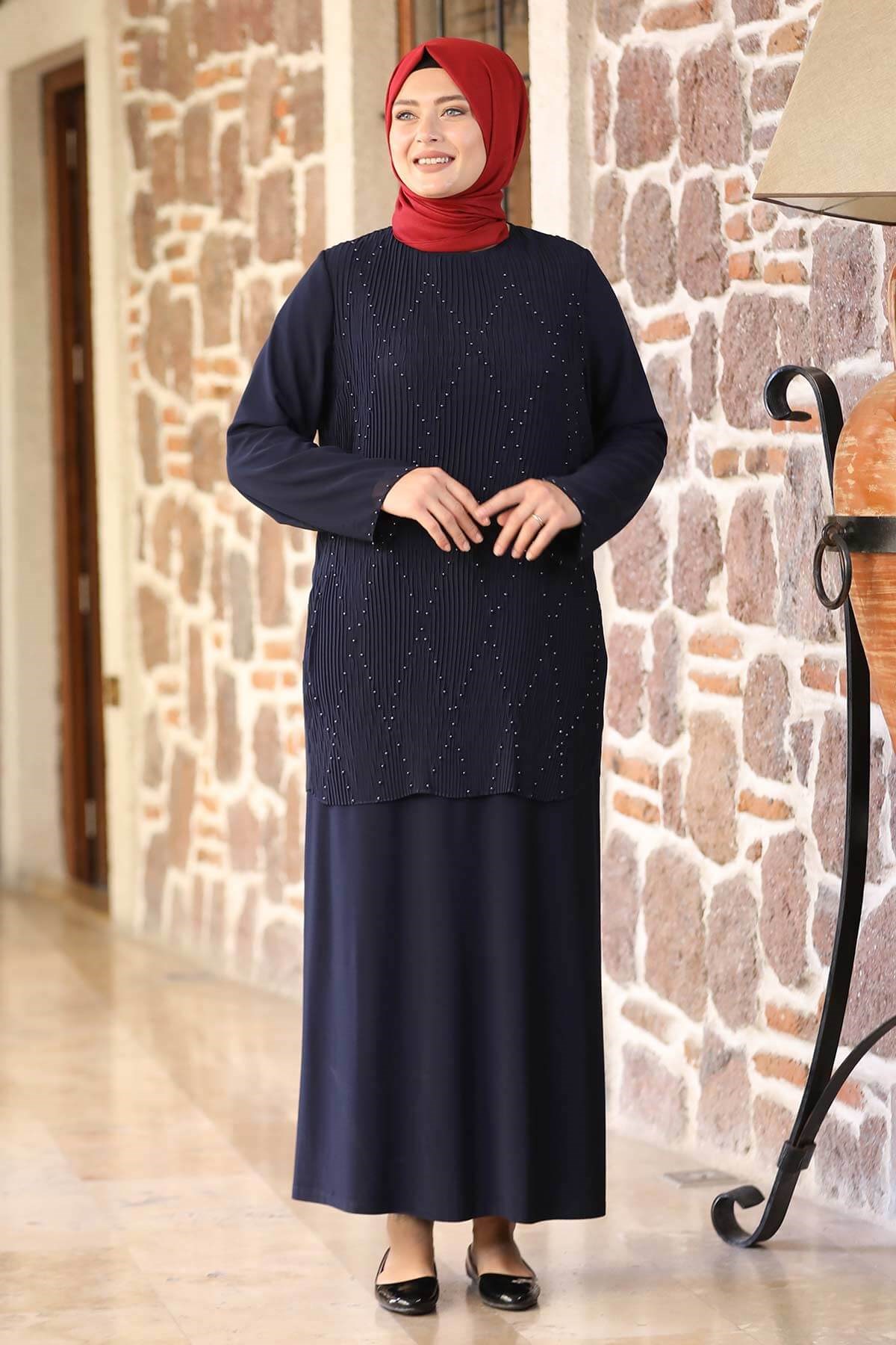 ASİL ABİYEAMH754-LACİVERTAmine Hüma