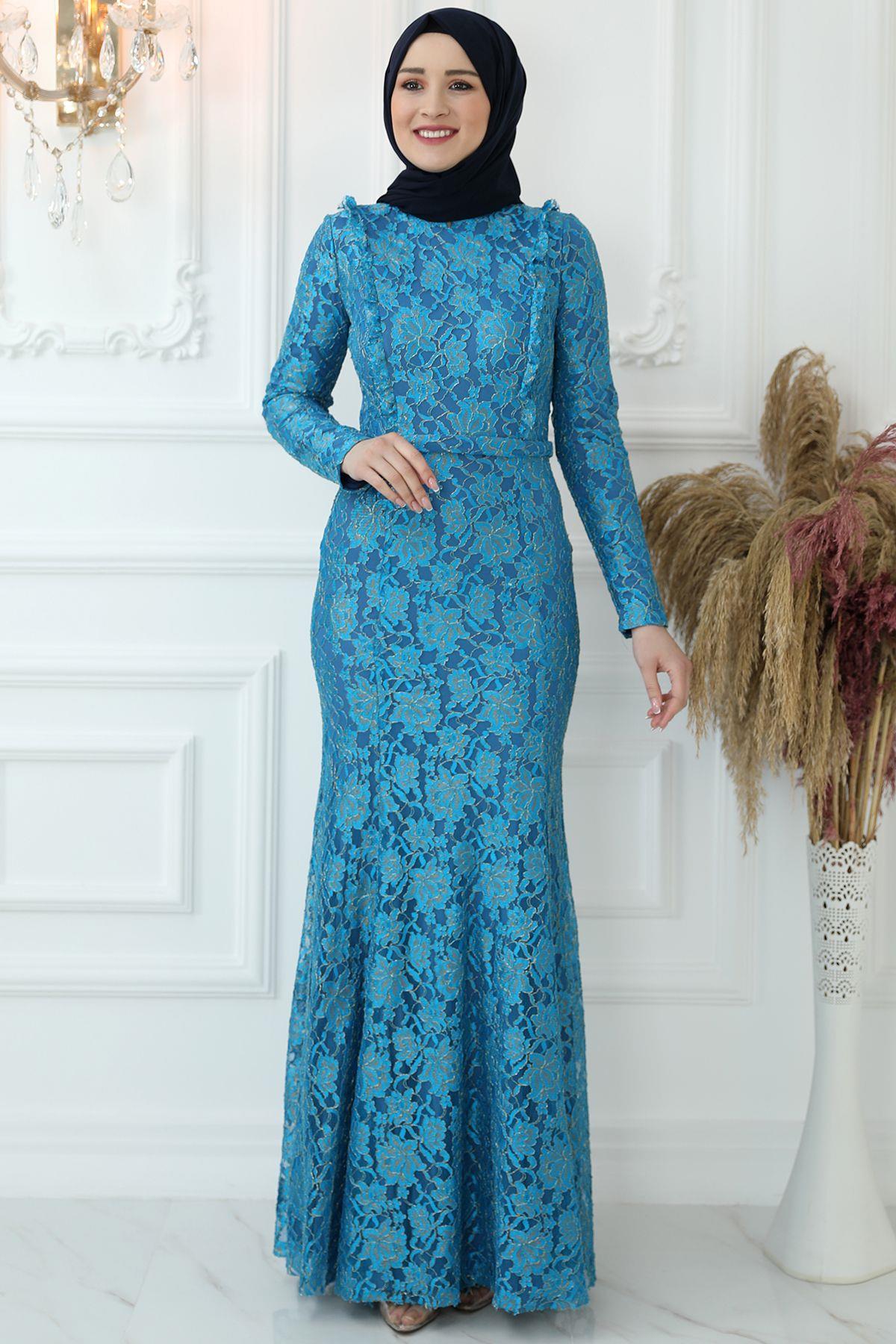 Belinay Abiye Mavi AMH842AMH842-MAVİAmine Hüma