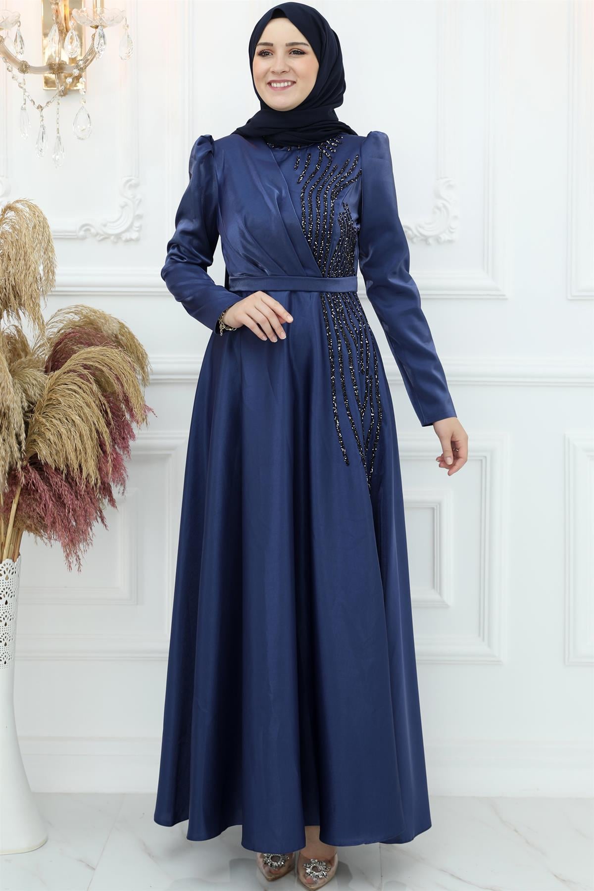 ARMAĞAN ABİYEAMH930-LACİVERTAmine Hüma