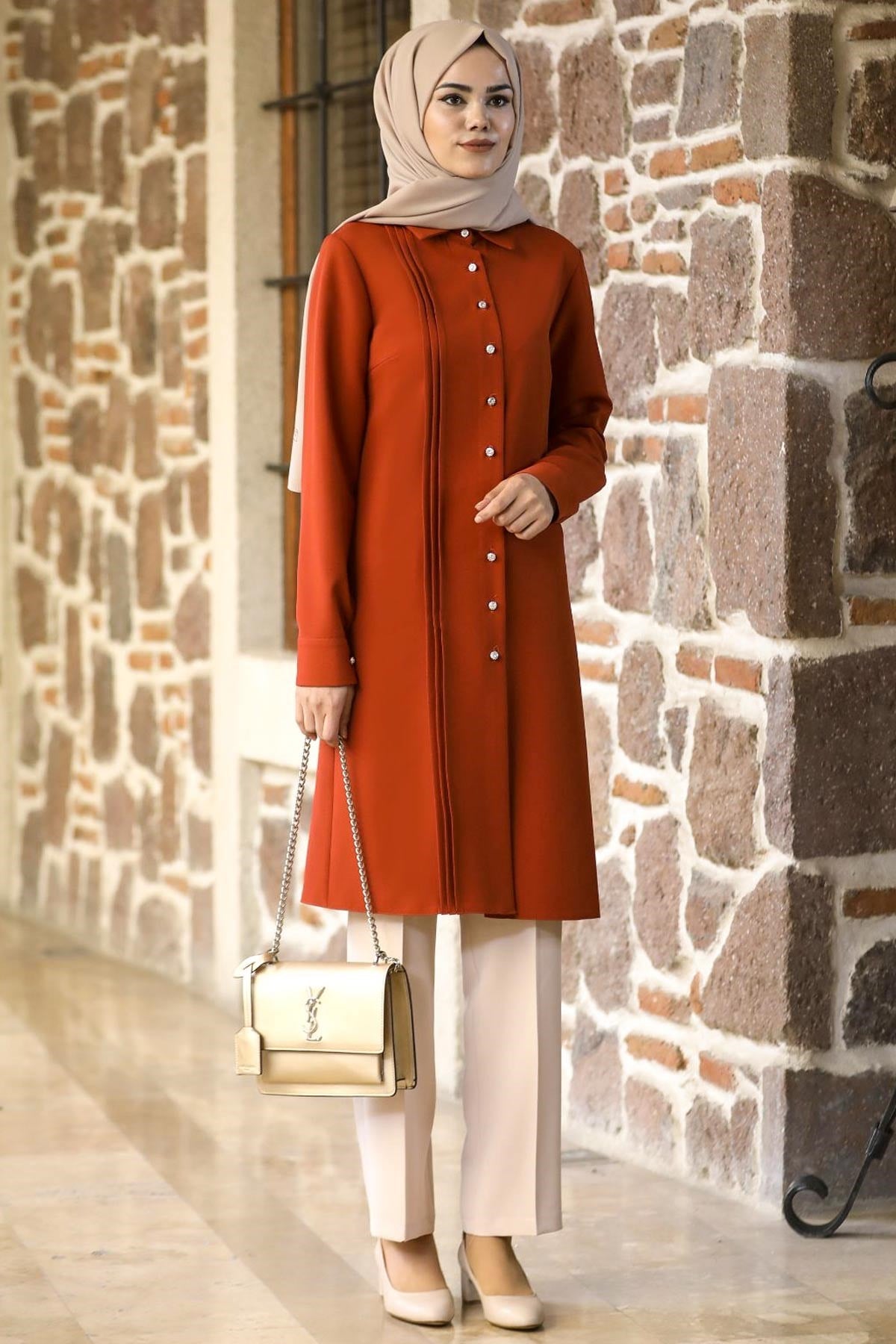 Eliz İkili Takım Kiremit ANR10ANR10-KİREMİTAhunur Moda