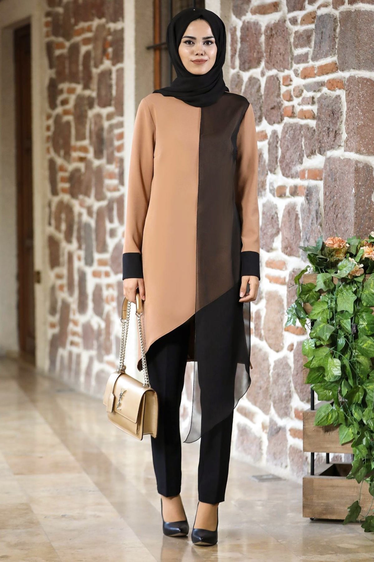 Nisa İkili Takım Camel ANR12ANR12-CAMELAhunur Moda