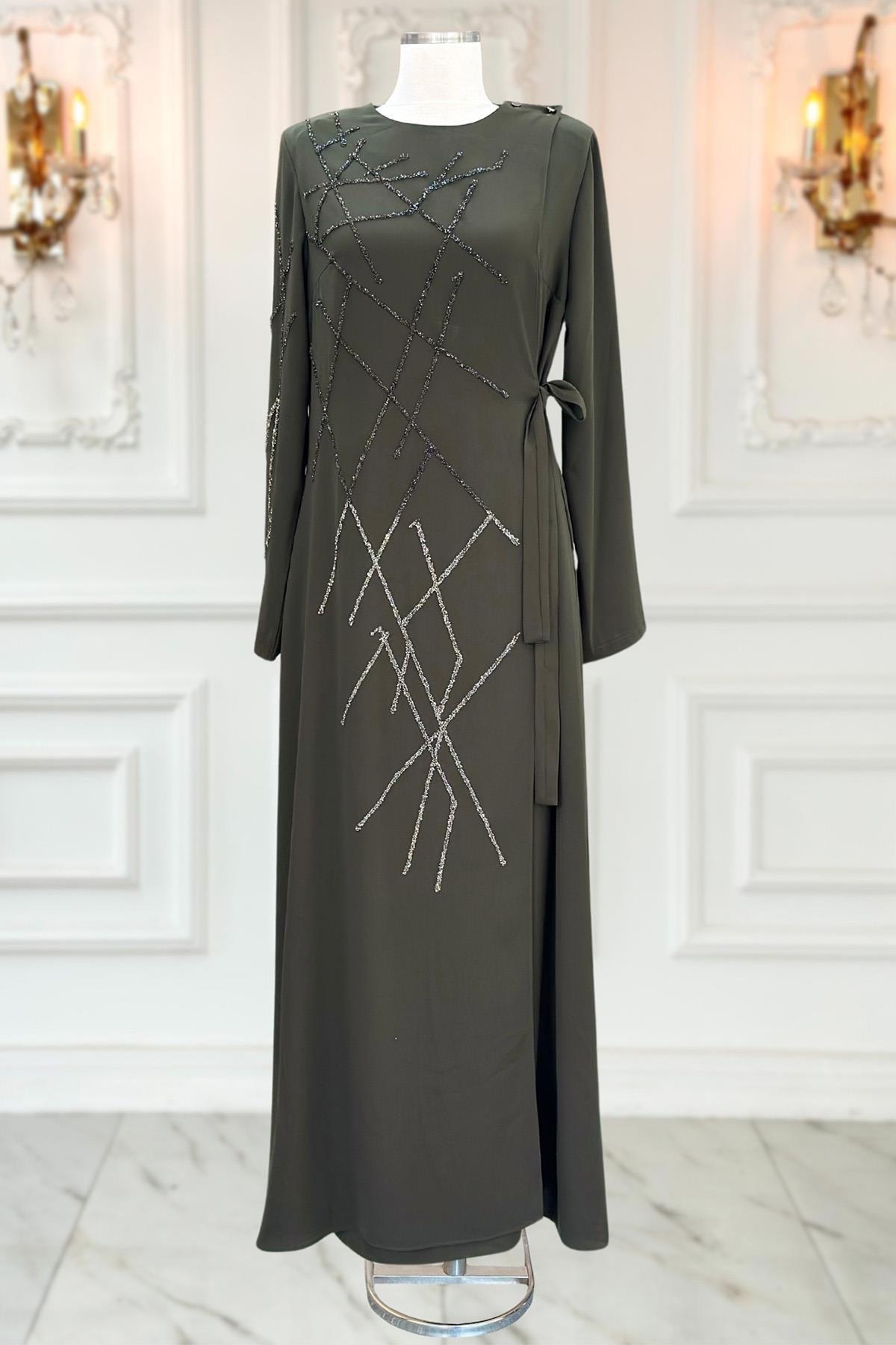 Abaya Kaki AMH1026