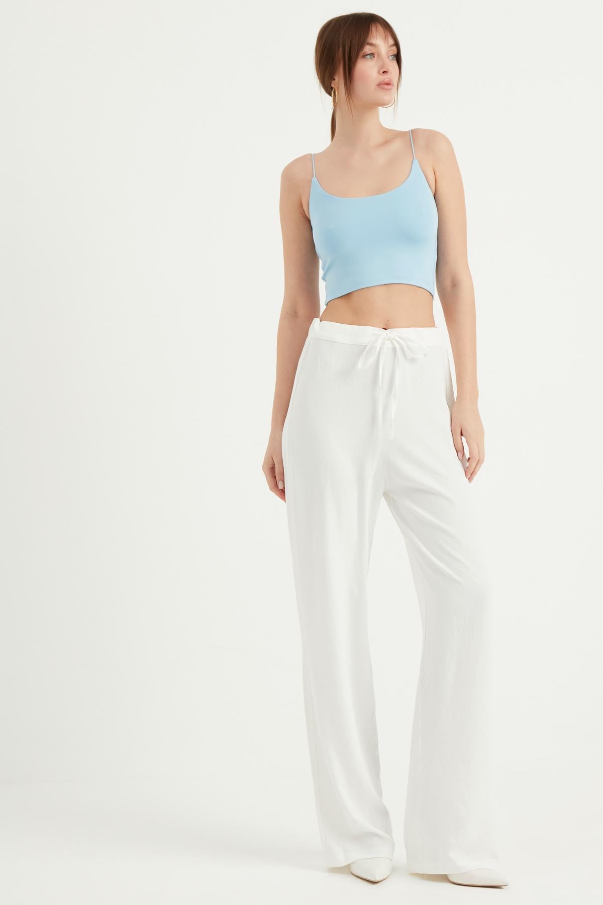 BELİ BAĞCIKLI BOL PAÇA PANTOLON