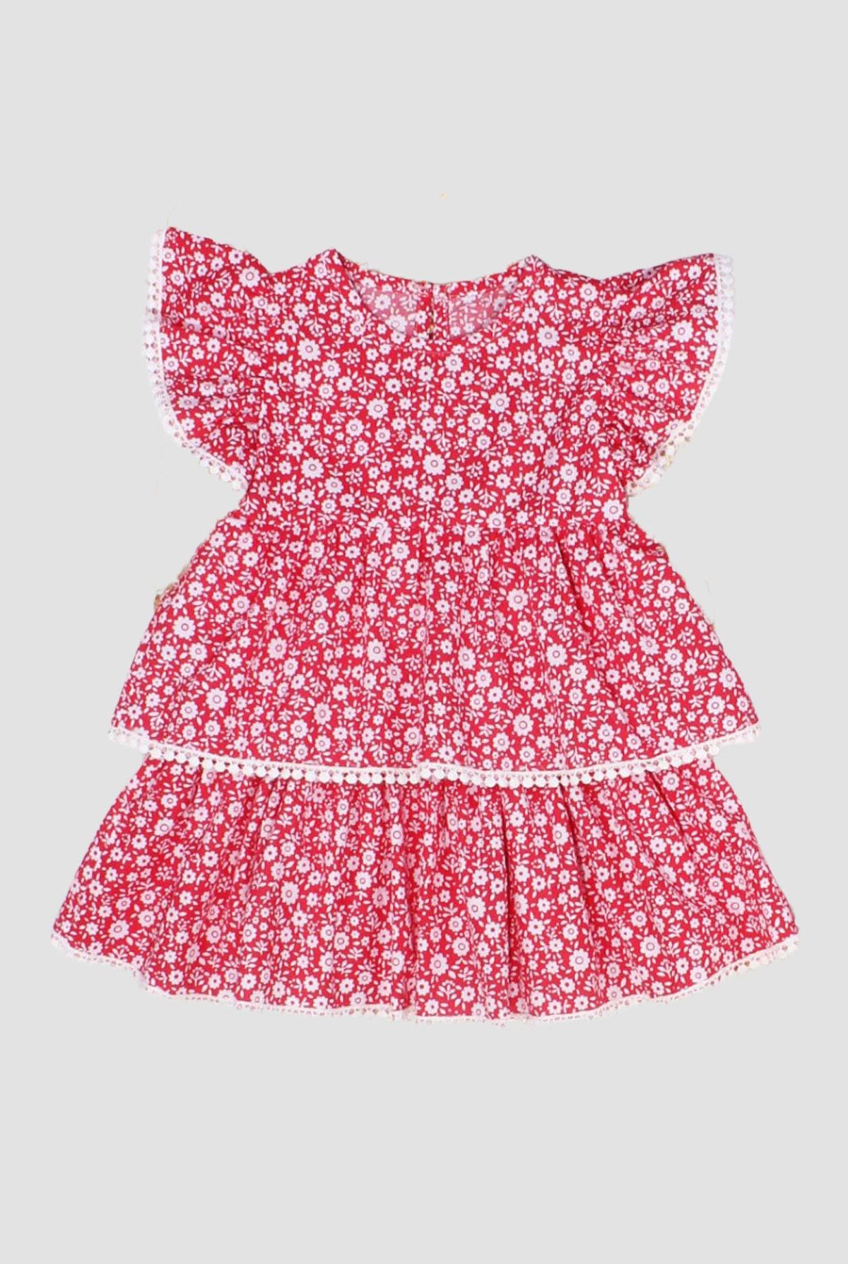 Blumenkleid rot MDVK118