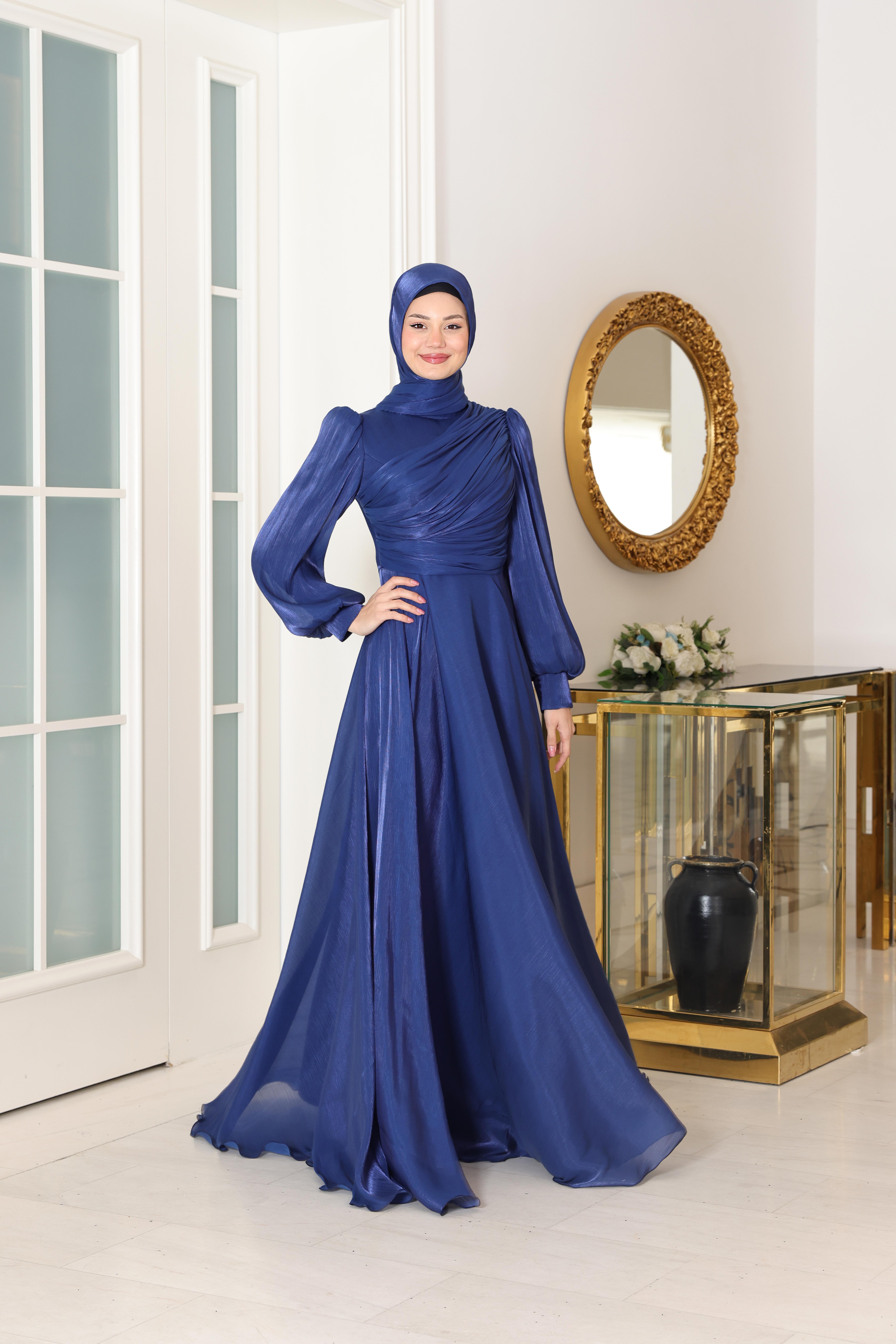 Bahar Abiye Lacivert SN108