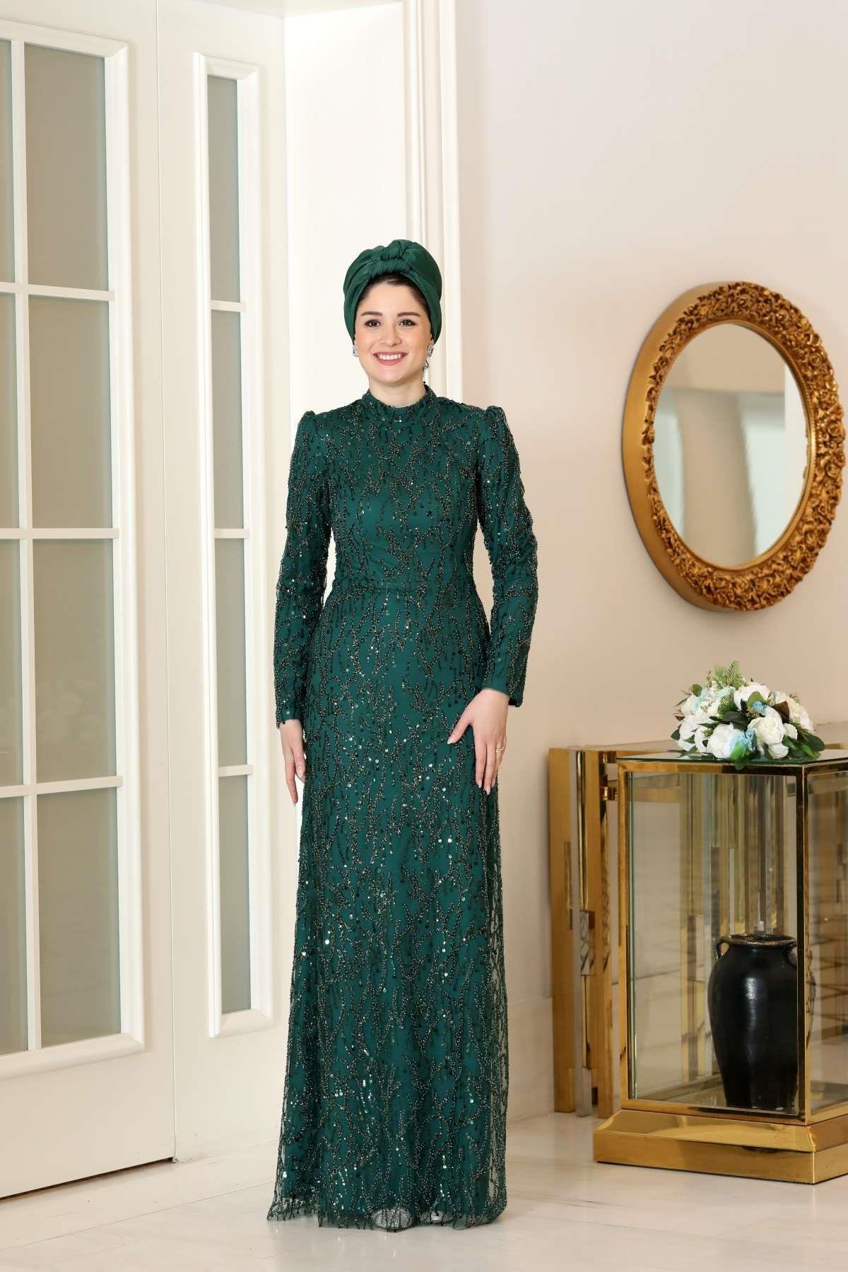 Alina Abiye Yeşil BBF36BBF36-YEŞİLBurak Baran