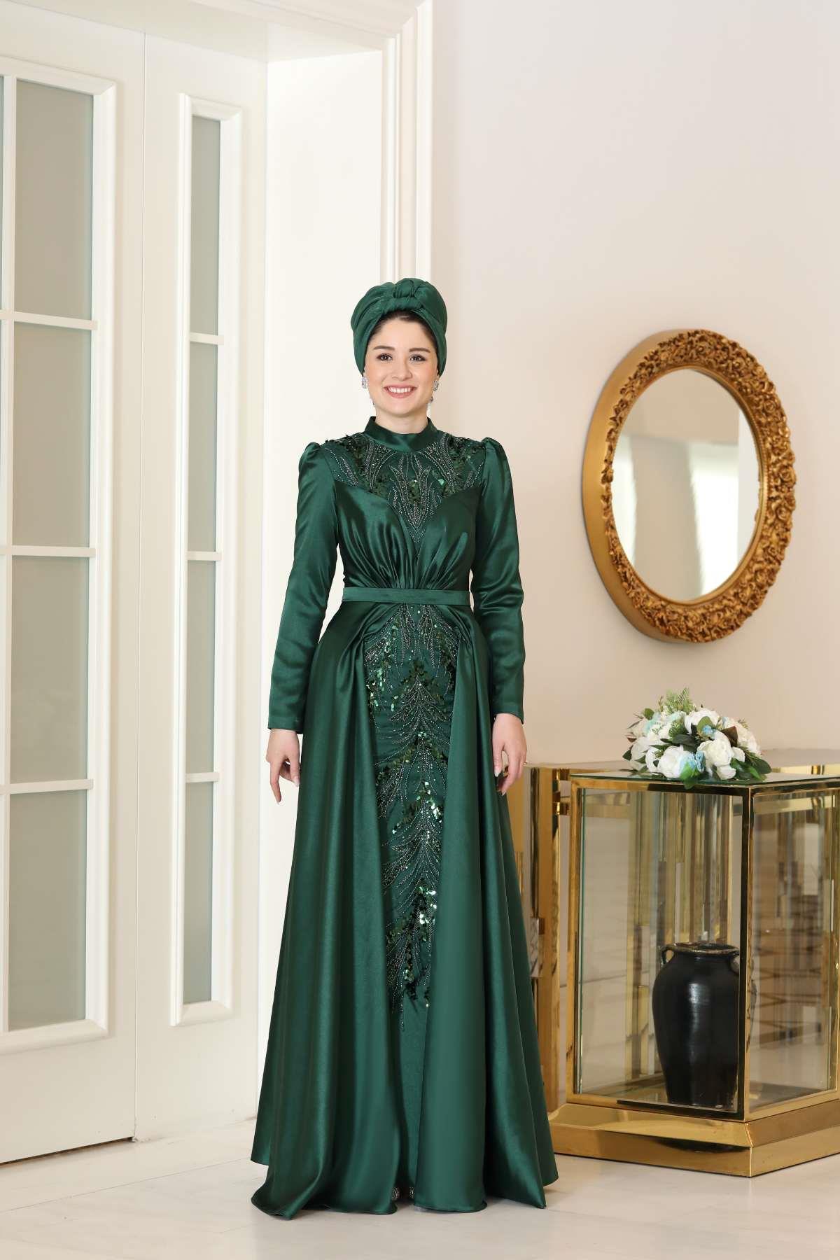 Lale Abiye Yeşil BBF38BBF38-YEŞİLBurak Baran