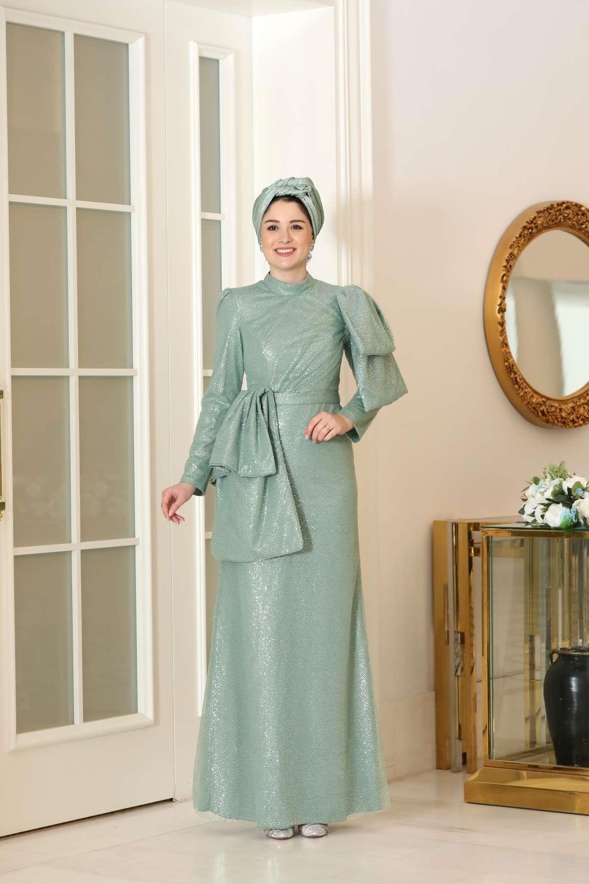 Hazer Abiye Su Yeşili BBF52BBF52-SU YEŞİLİBurak Baran