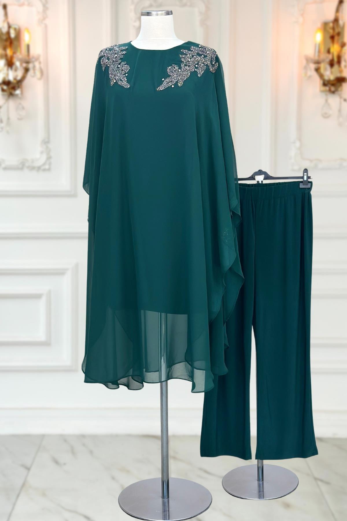 Mesture Abiye Takım Zümrüt AMH1044