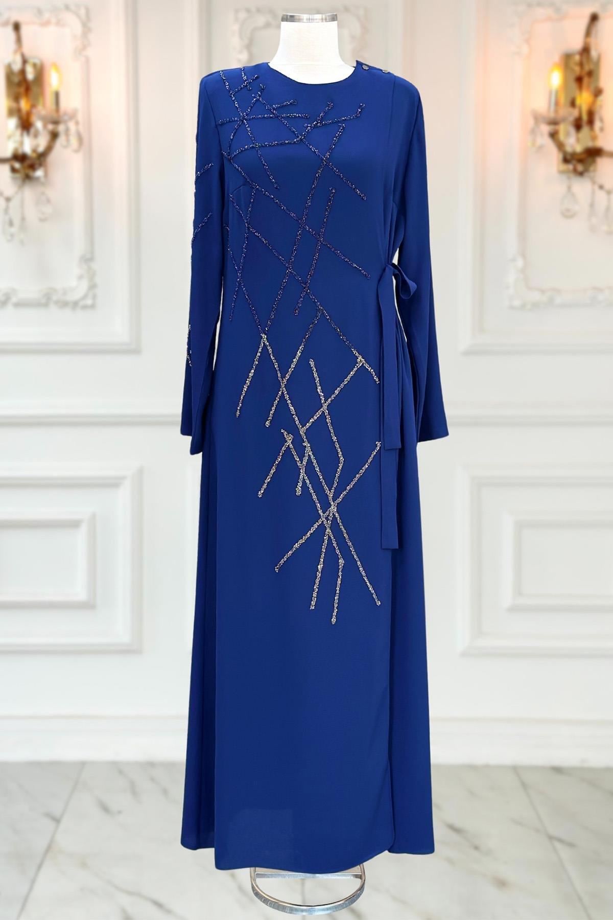 Abaya Indigo AMH1026