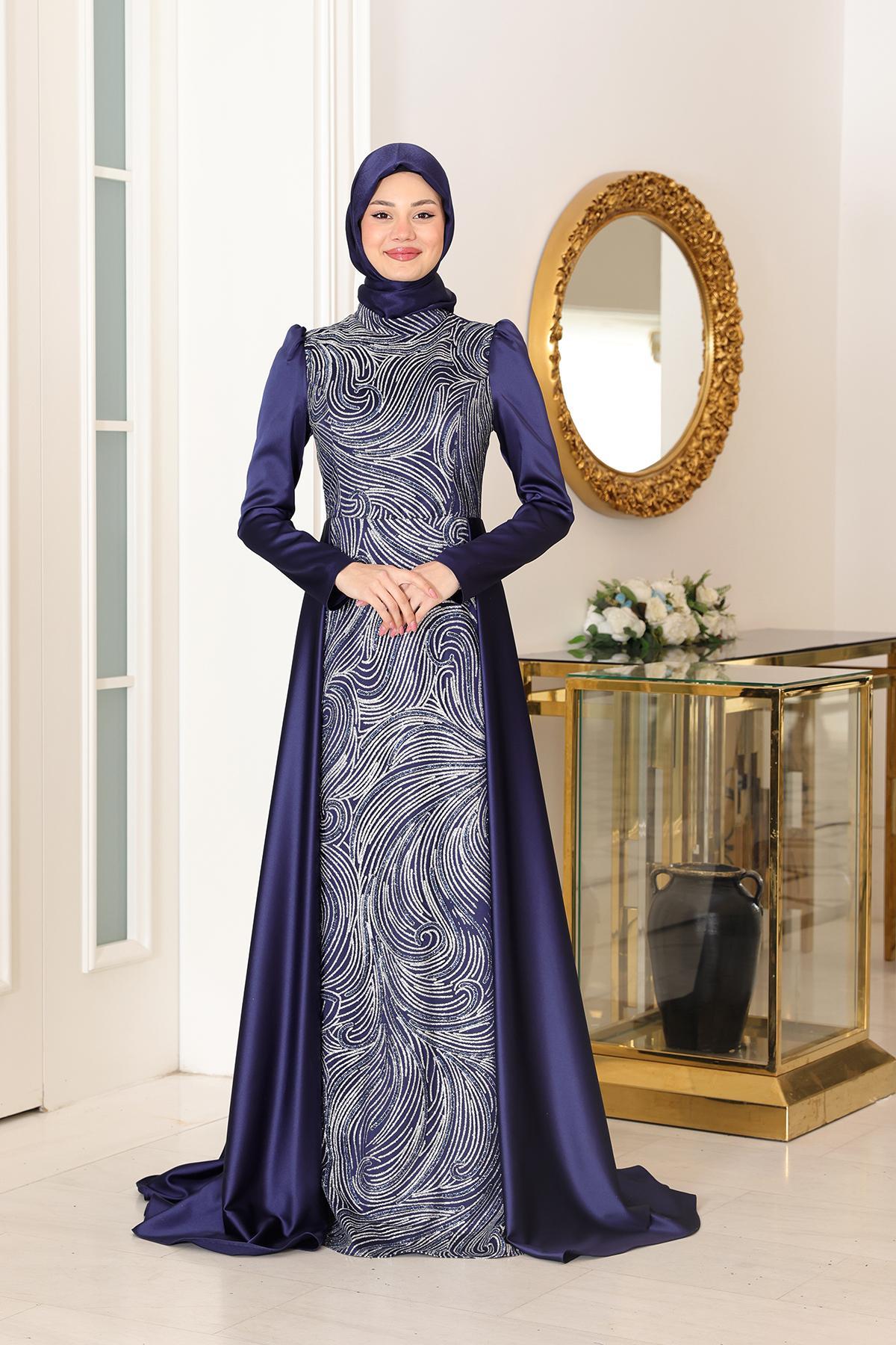 Miray Abiye Lacivert SN94