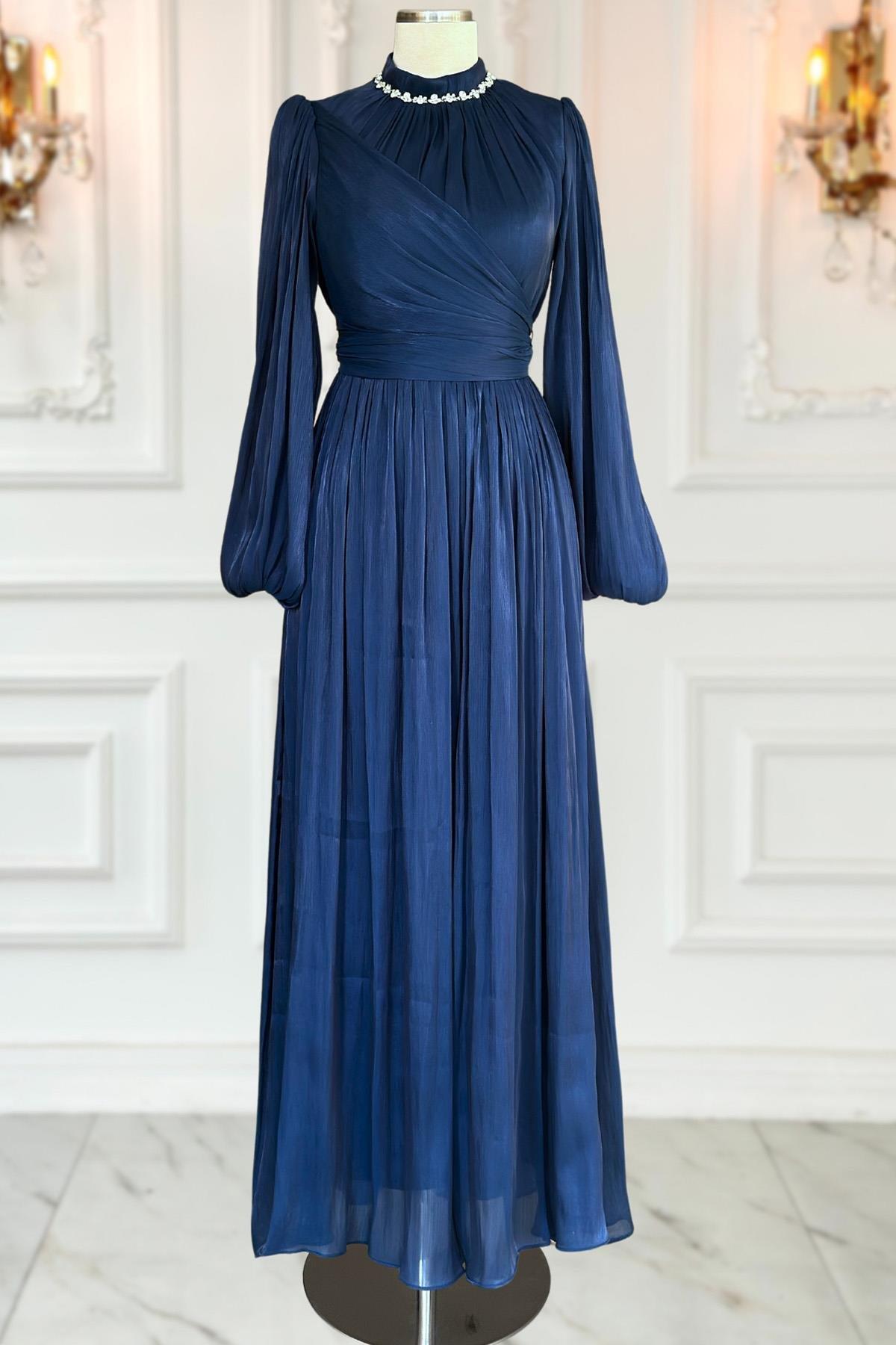 Pelin Abiye Lacivert AMH1036