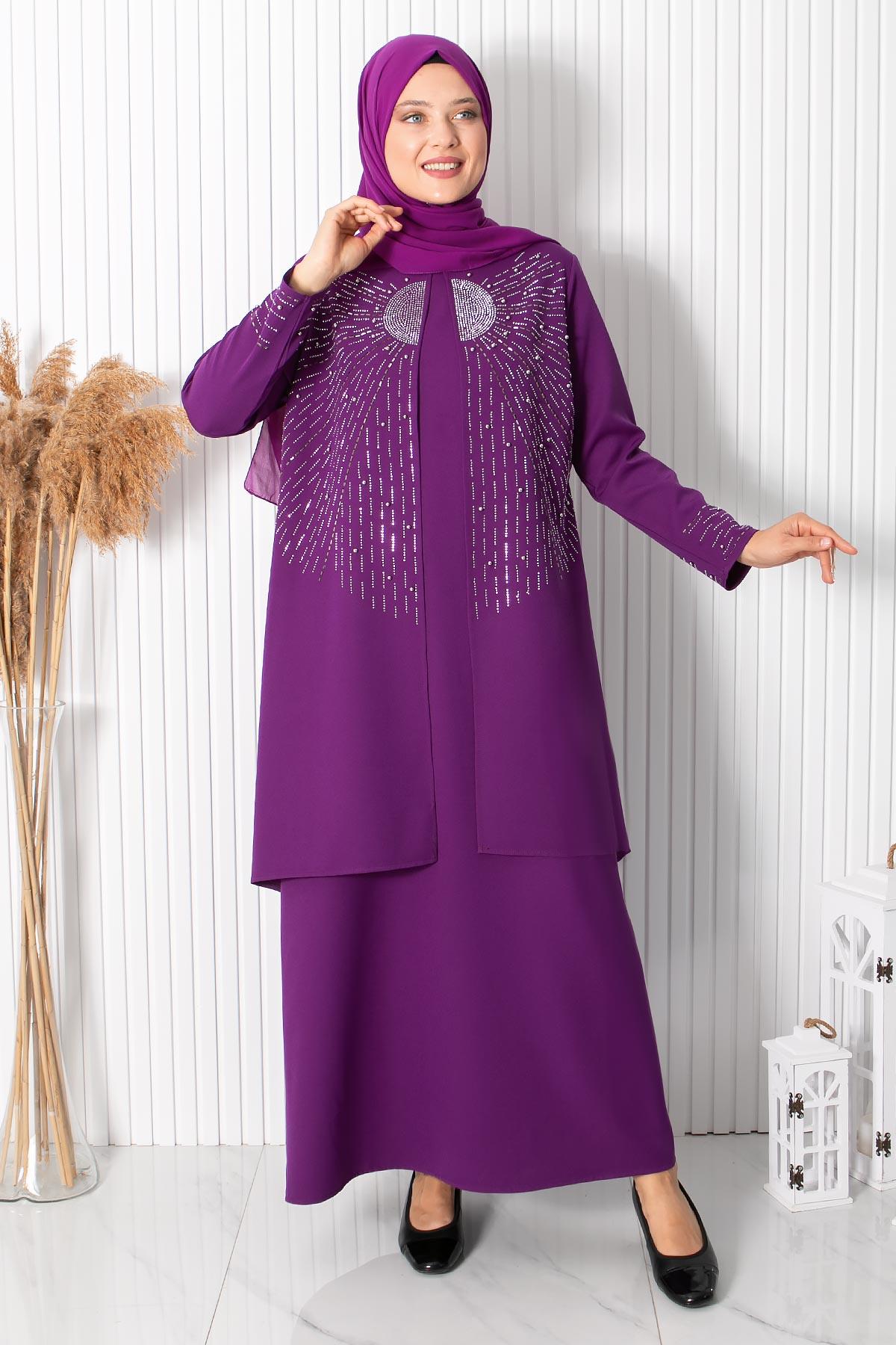 Güneş Abiye Mor FHM892FHM892-MORFahima