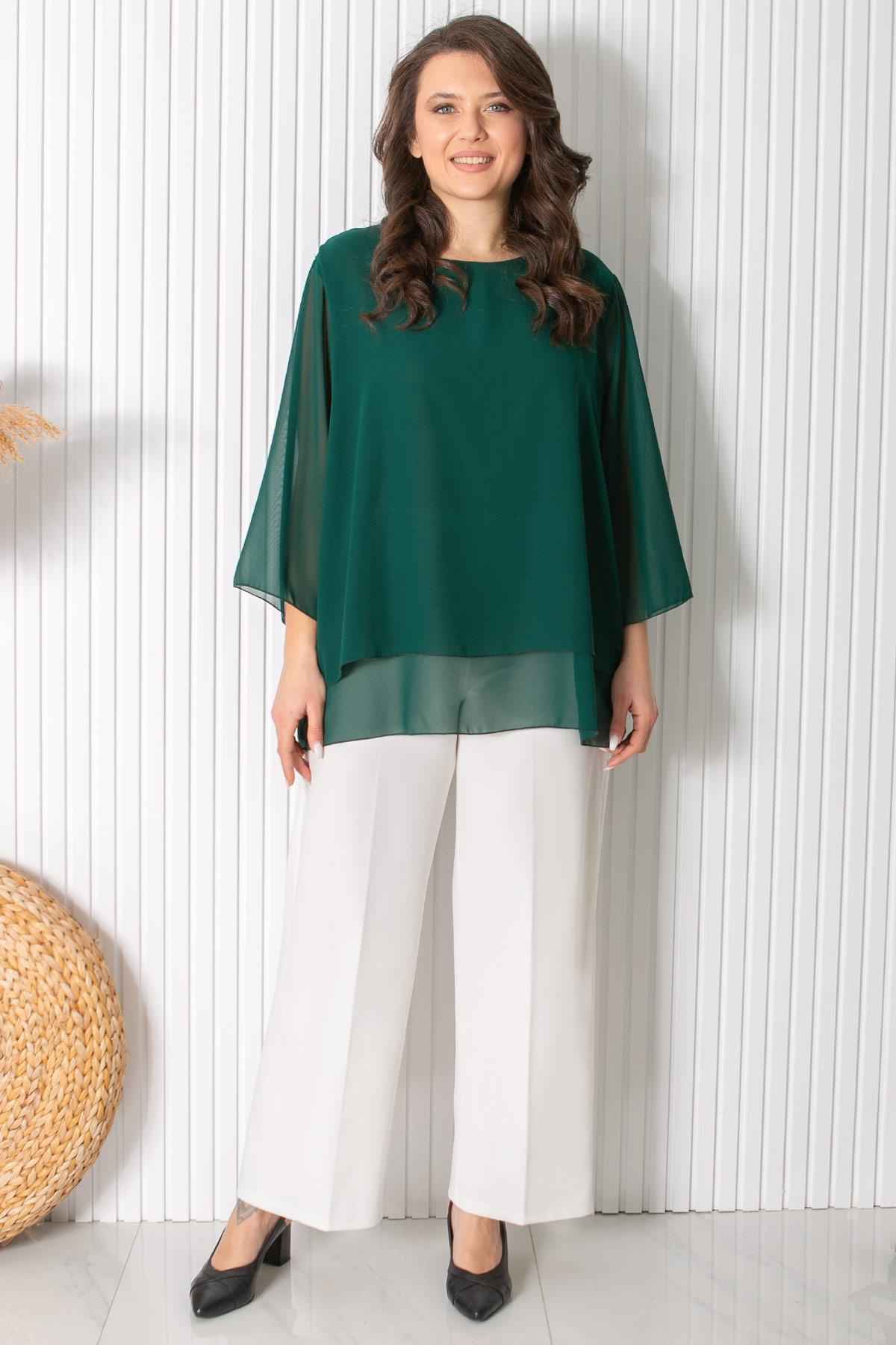 Şifon Tunik Zümrüt FHM924FHM924-ZÜMRÜTFahima