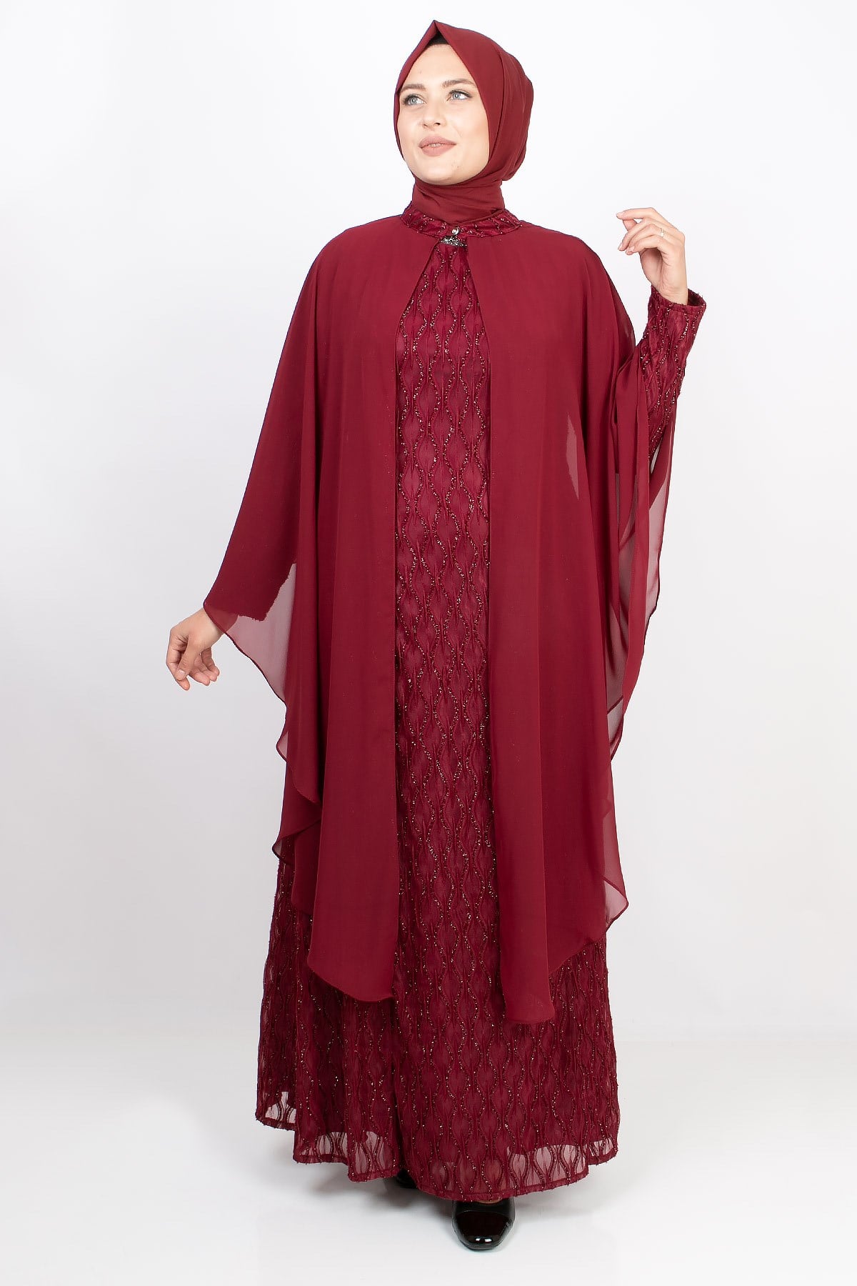 PELERİN DETAY ABİYEMDA2147-BORDOMDA