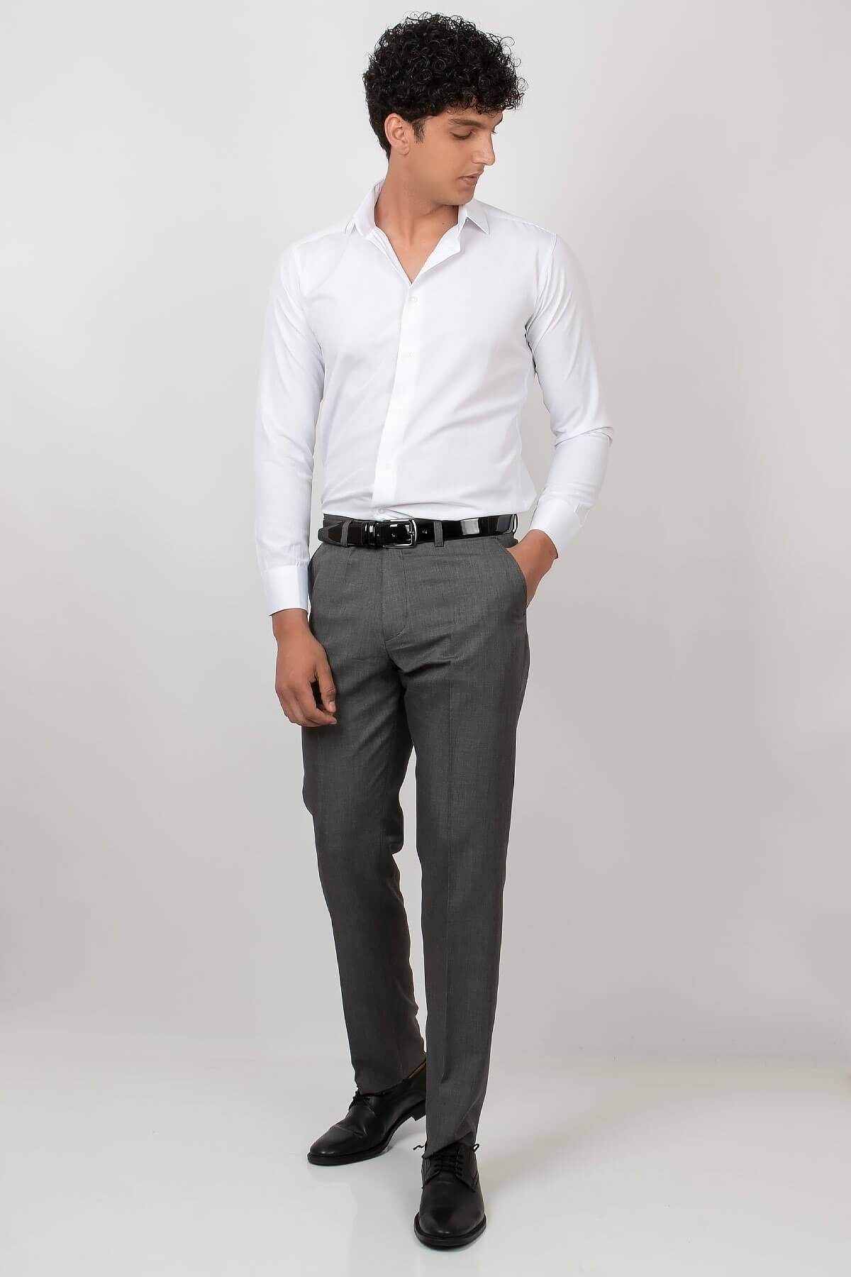 Erkek Dar Paça Kumaş Pantolon Gri MDV203MDV203-GRİModaviki