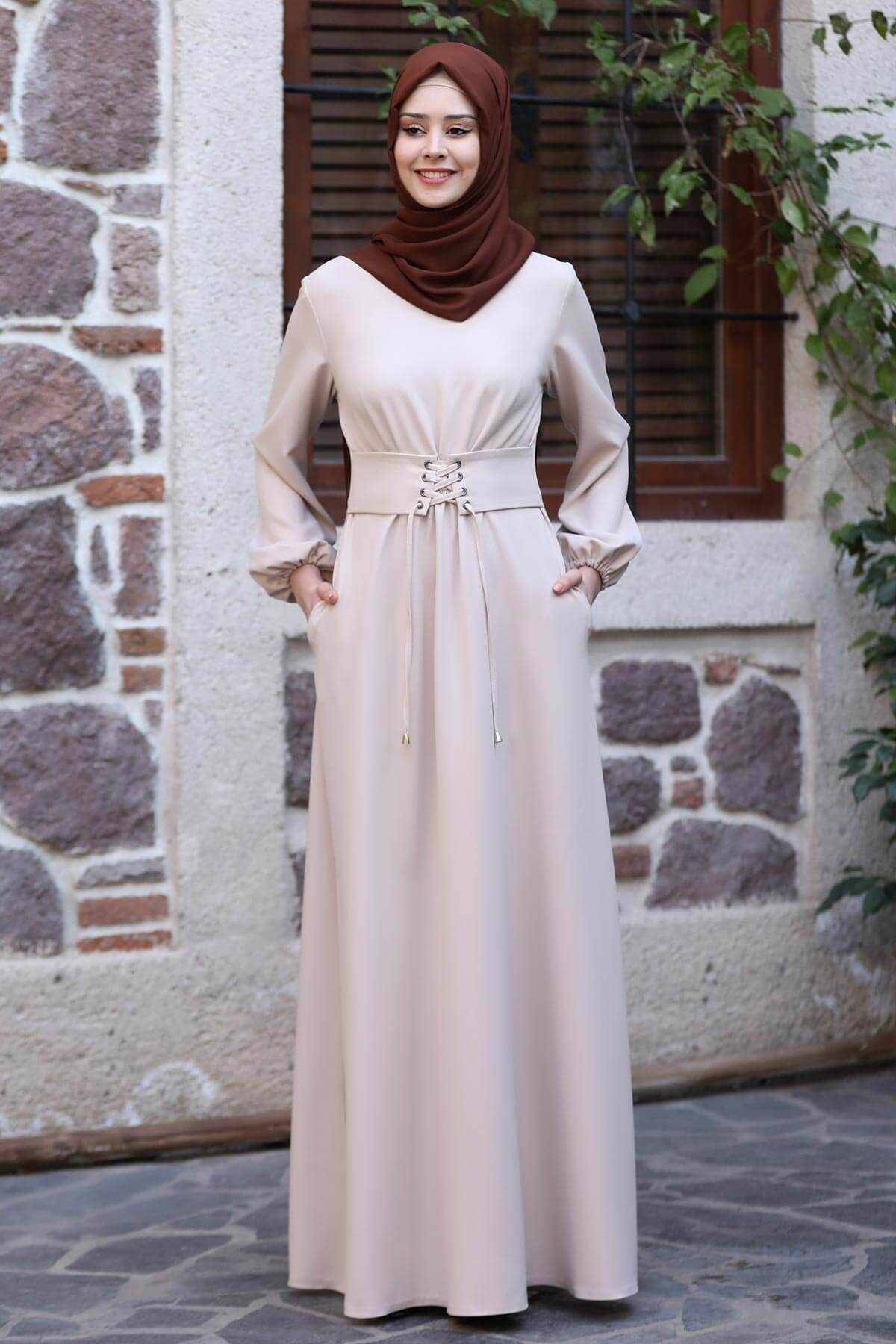 Masal - Elbise -Bej - SN32SN32-BEJSefanisa