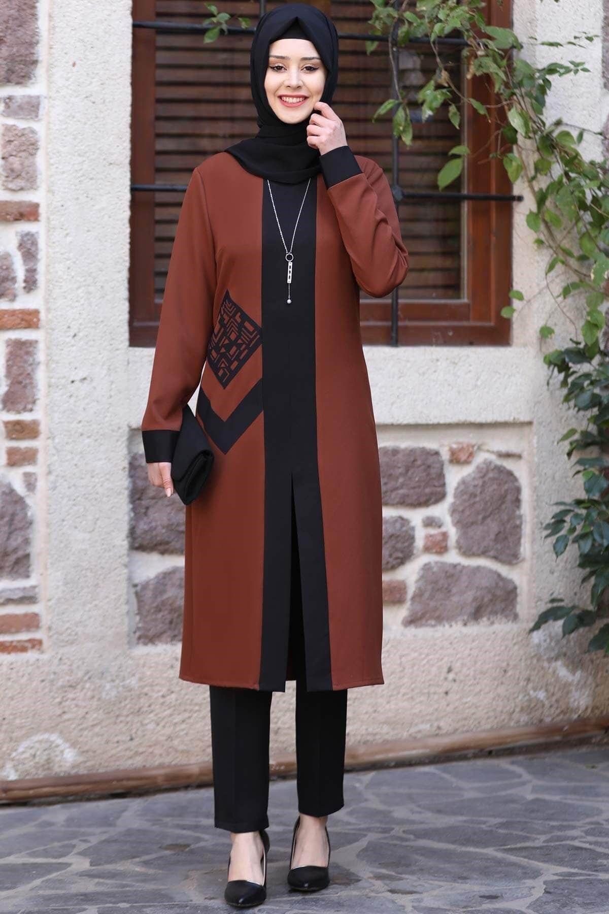 BEYZA İKİLİ TAKIMSN36-KAHVERENGİSefanisa