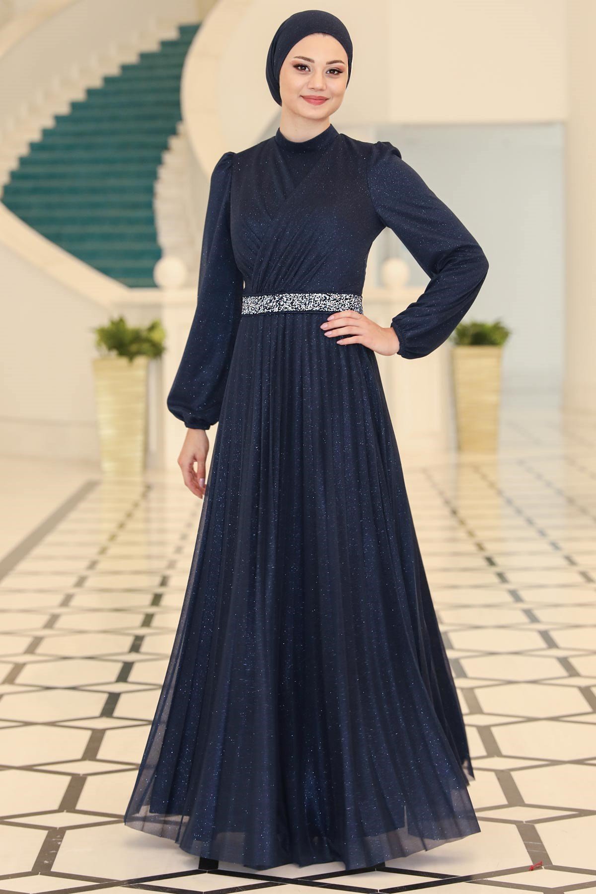 Dila Abiye Lacivert SN44SN44-LACİVERTSefanisa