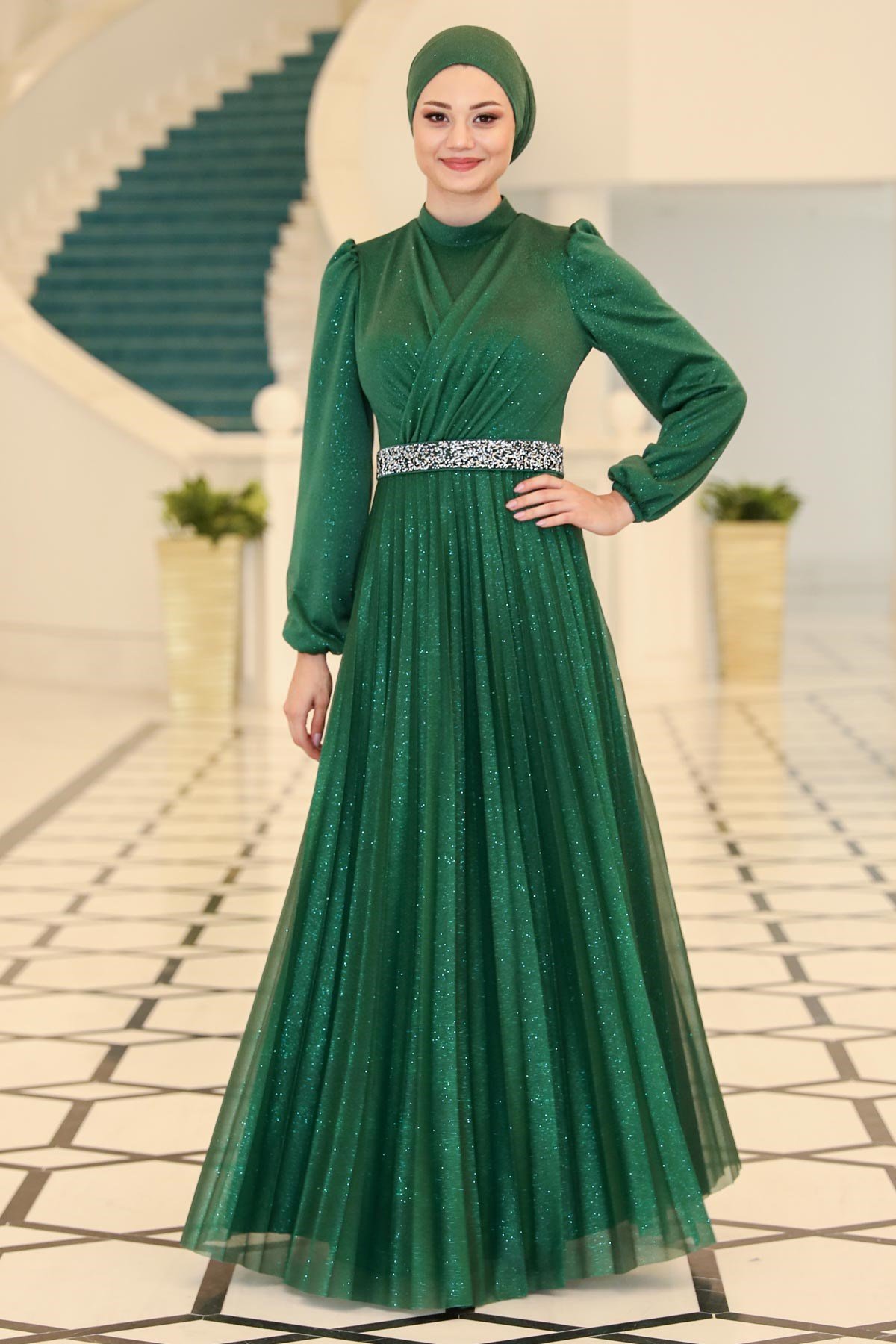 Dila Abiye Zümrüt SN44SN44-ZÜMRÜTSefanisa