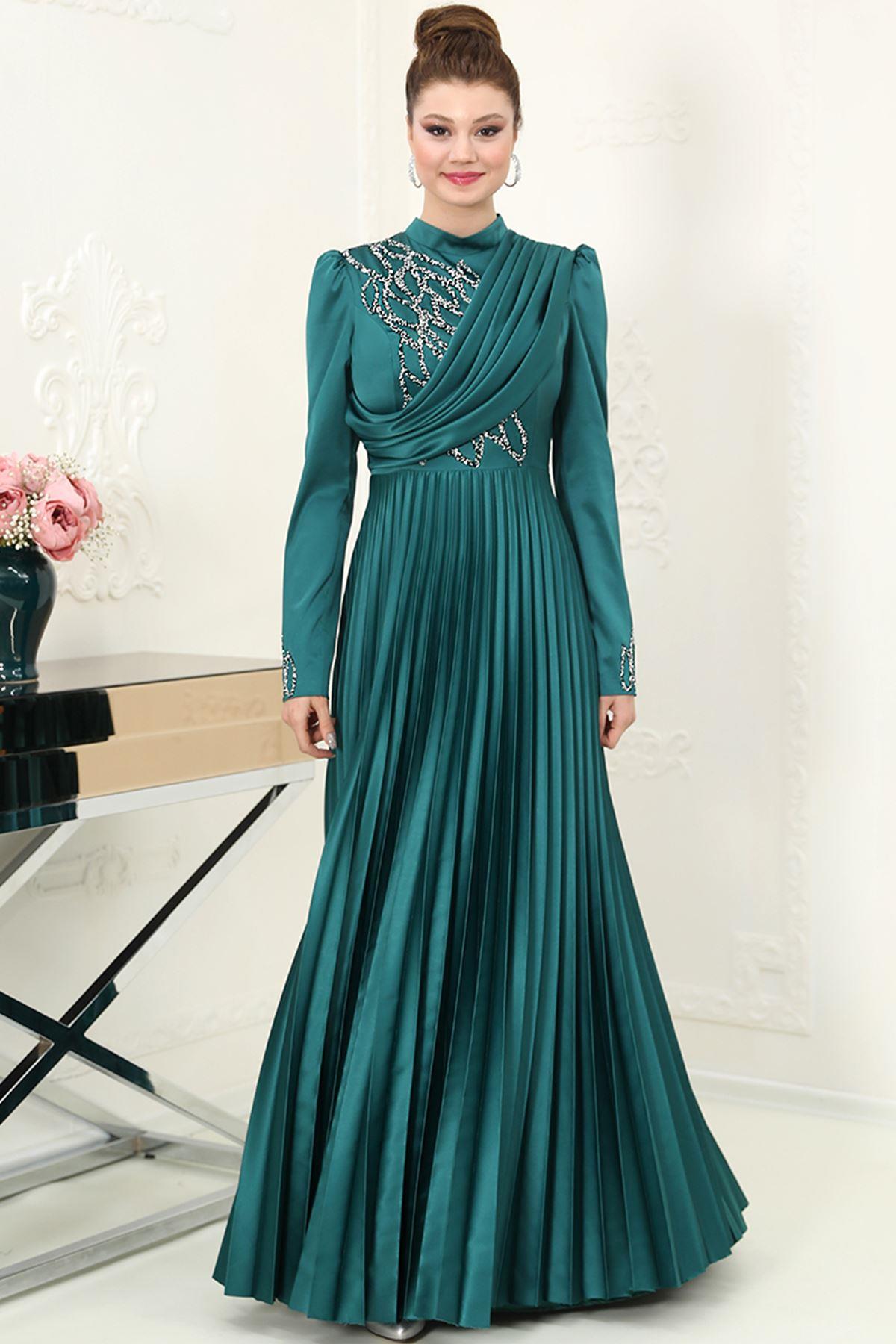 Orkide Abiye Zümrüt SN72SN72-ZÜMRÜTSefanisa