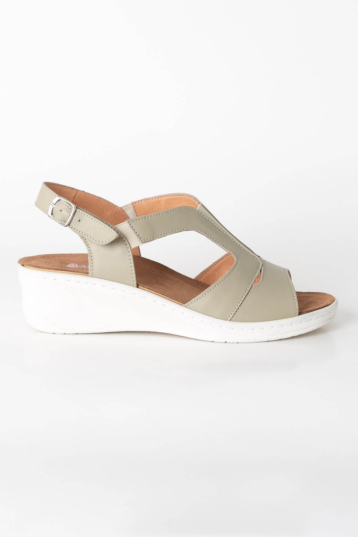 Genuine Leather Anatomic Sandals Khaki ZND1365803ZND1365803-HAKİSoftMode