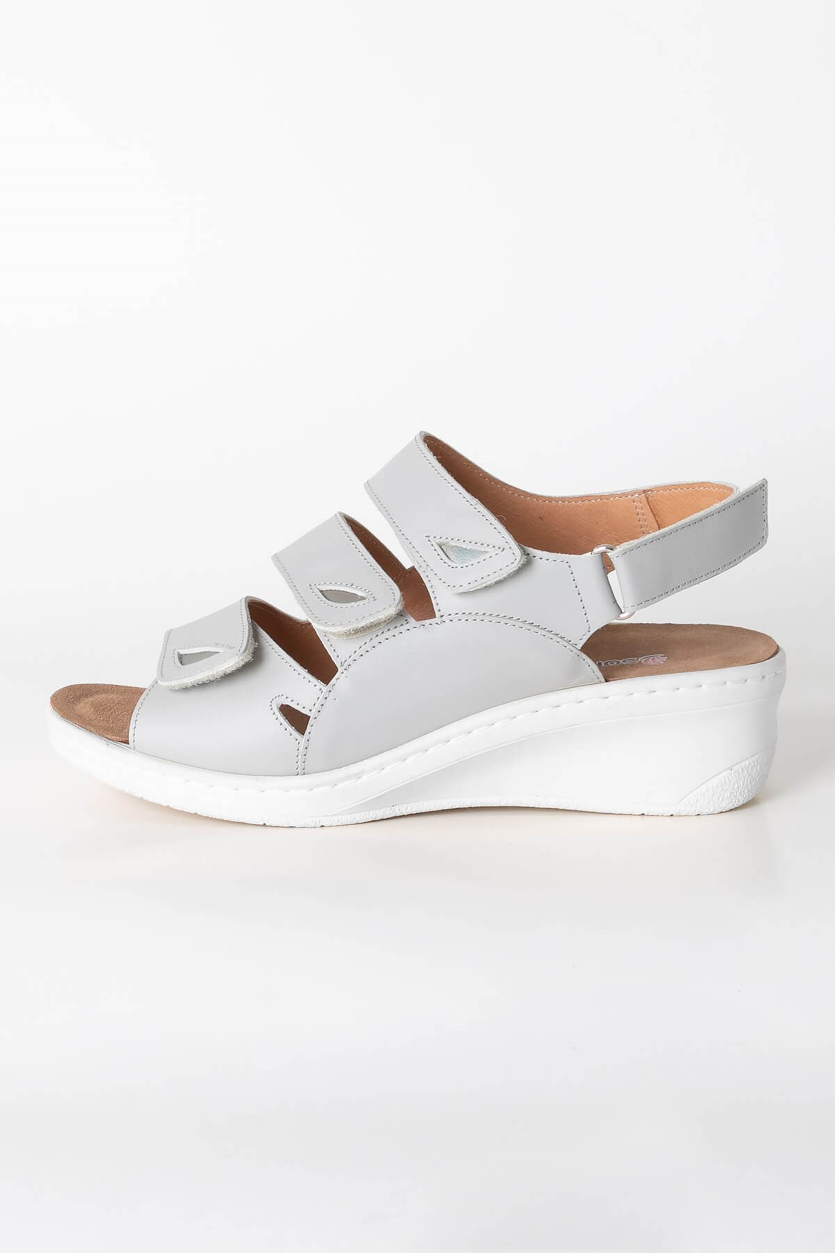Genuine Leather Anatomic Sandals Grey ZND1365812ZND1365812-GRİSoftMode