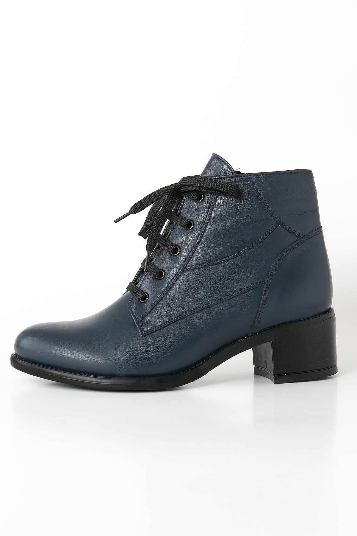 Hakiki - Deri - Ortopedik - Bot - Lacivert - ZND2021ZND2021-LACİVERTModaviki